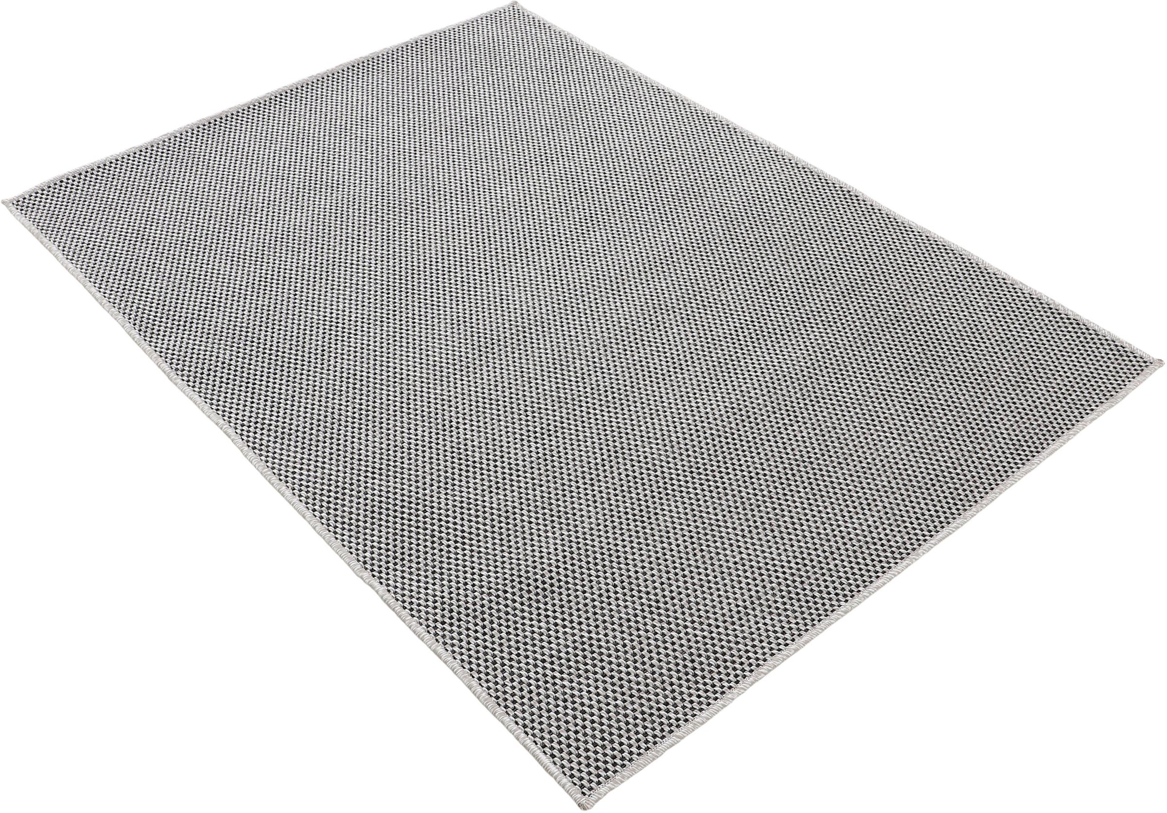 carpetfine Teppich »Boho 105«, rechteckig, 4 mm Höhe, robustes Flachgewebe, Sisal Optik, UV-beständig, Außenbereich