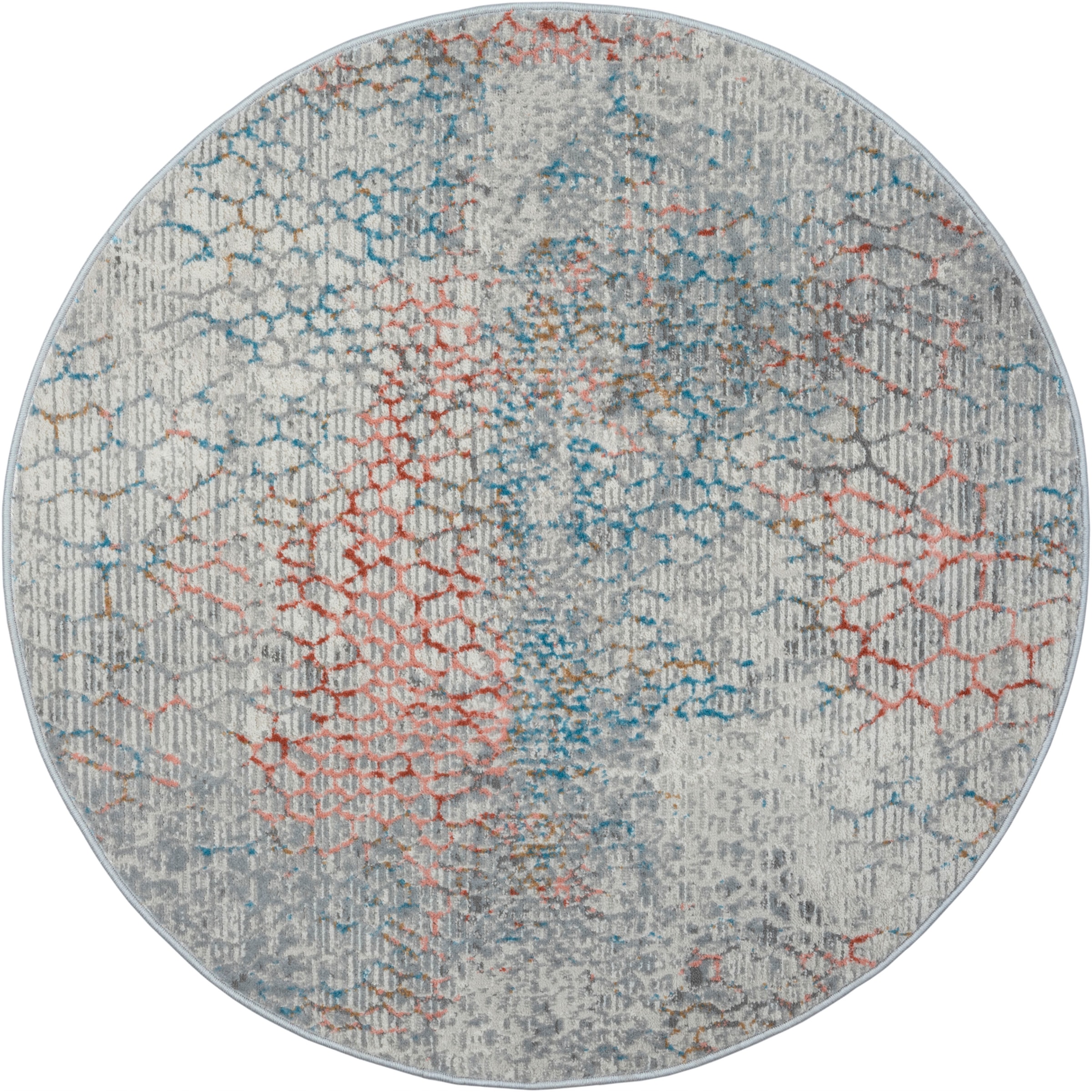 Myflair Möbel & Accessoires Teppich »My Roots« rund 8 mm Höhe Kurzflor, Retro-Design, besonders weich durch Microfaser