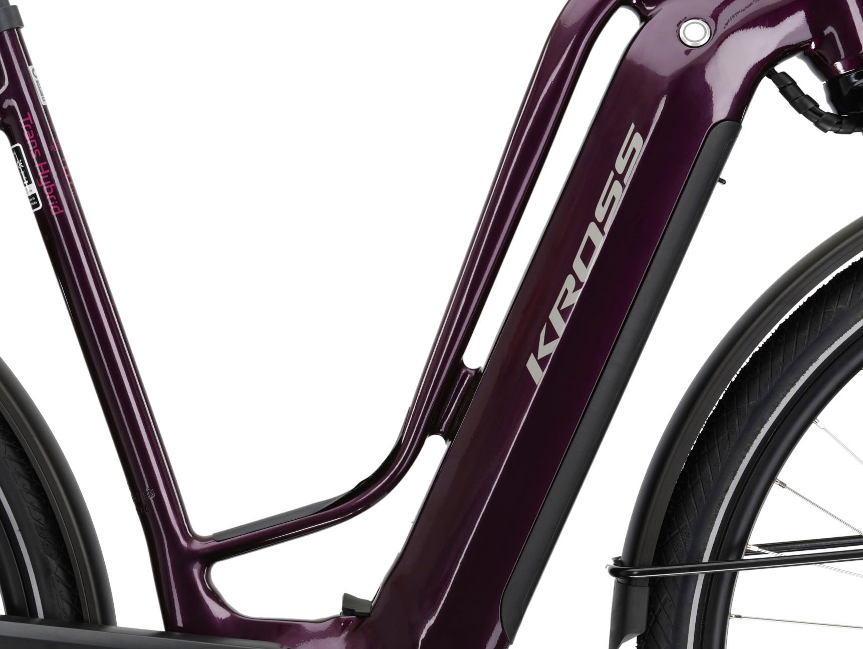 Kross E-Bike »E-Trekkingrad Trans Hybrid Prestige 630 28 Zoll lila«, 11 Gang, Shimano, DEORE XT DI2 M8050, Mittelmotor 250 W, Pedelec, Elektrofahrrad für Damen