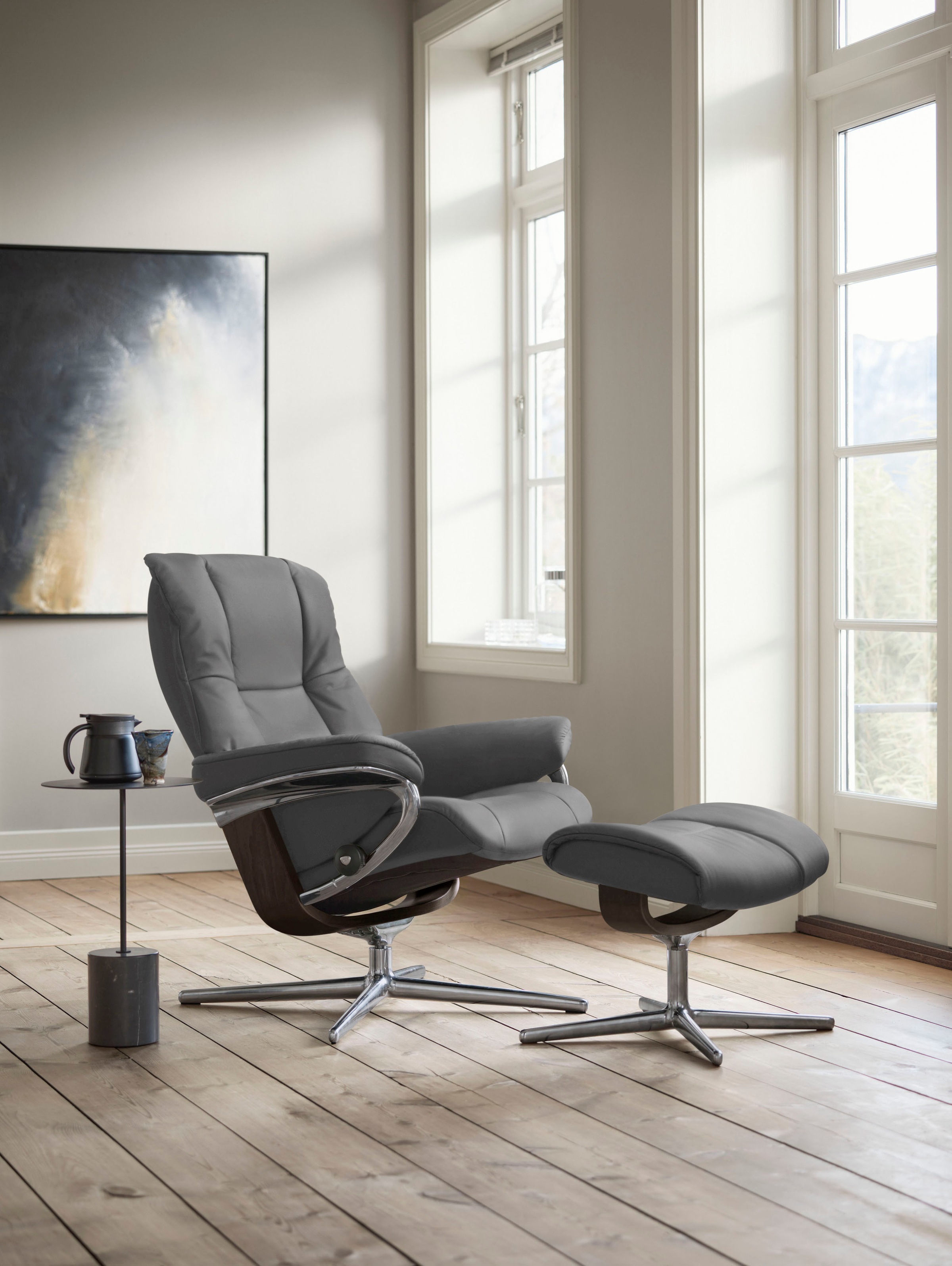 Stressless® Relaxsessel »Mayfair« mit Cross Base, Größe S, M & L, Holzakzent Wenge