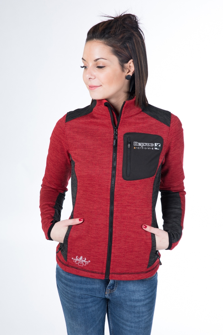 DEPROC Active Strickfleecejacke »WHITECOURT Waffelfleece WOMEN«, auch in Großen  Größen erhältlich bei ♕