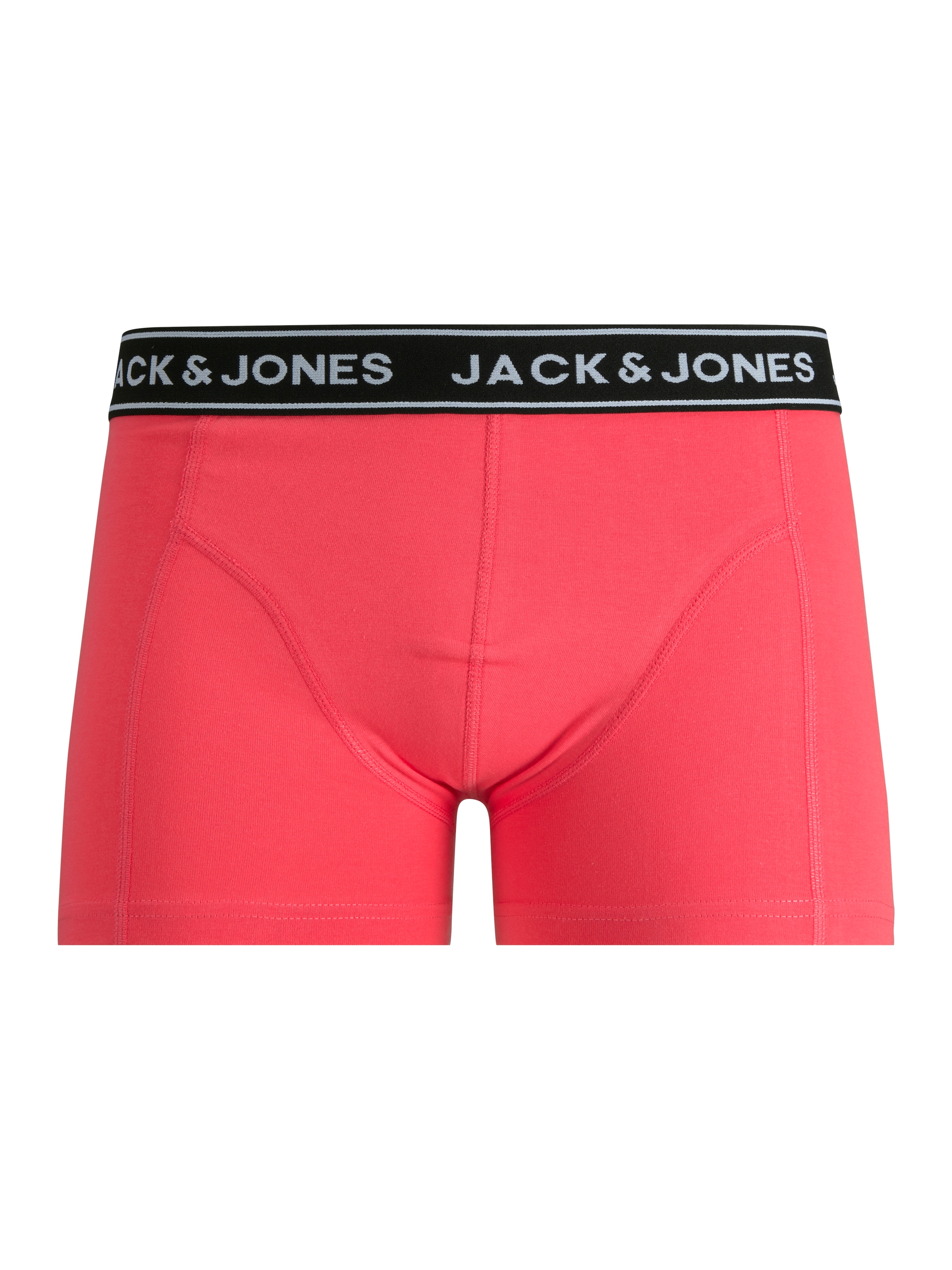 Jack & Jones Trunk »JACCRISP im 6er Pack mit Logobund und Stretchkomfort« Packung, 6 Stk. unifarben mit Farbeinsatz, modisch, eng anliegend, Baumwollmischung