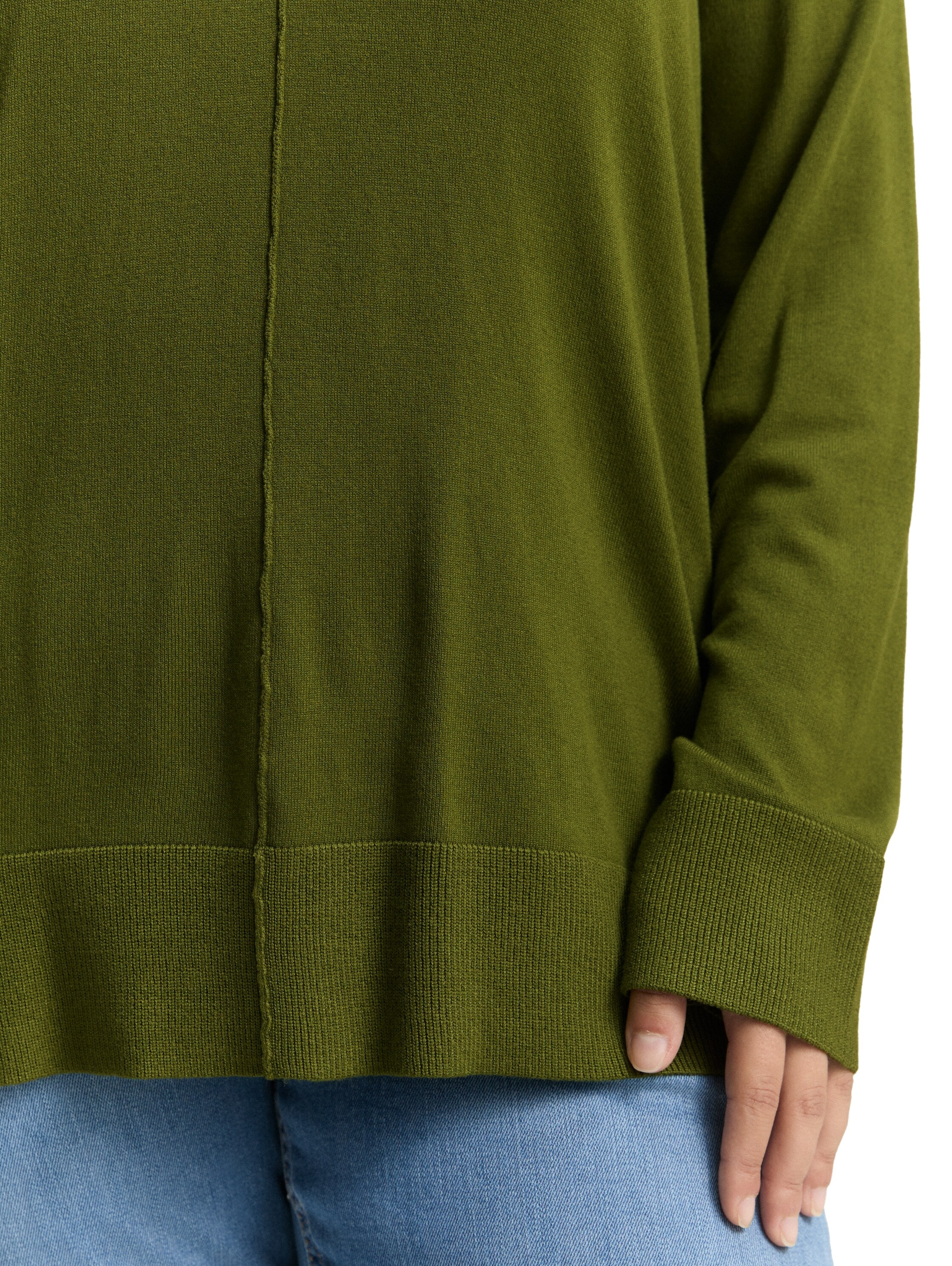 TOM TAILOR PLUS Strickpullover, mit Ziernaht