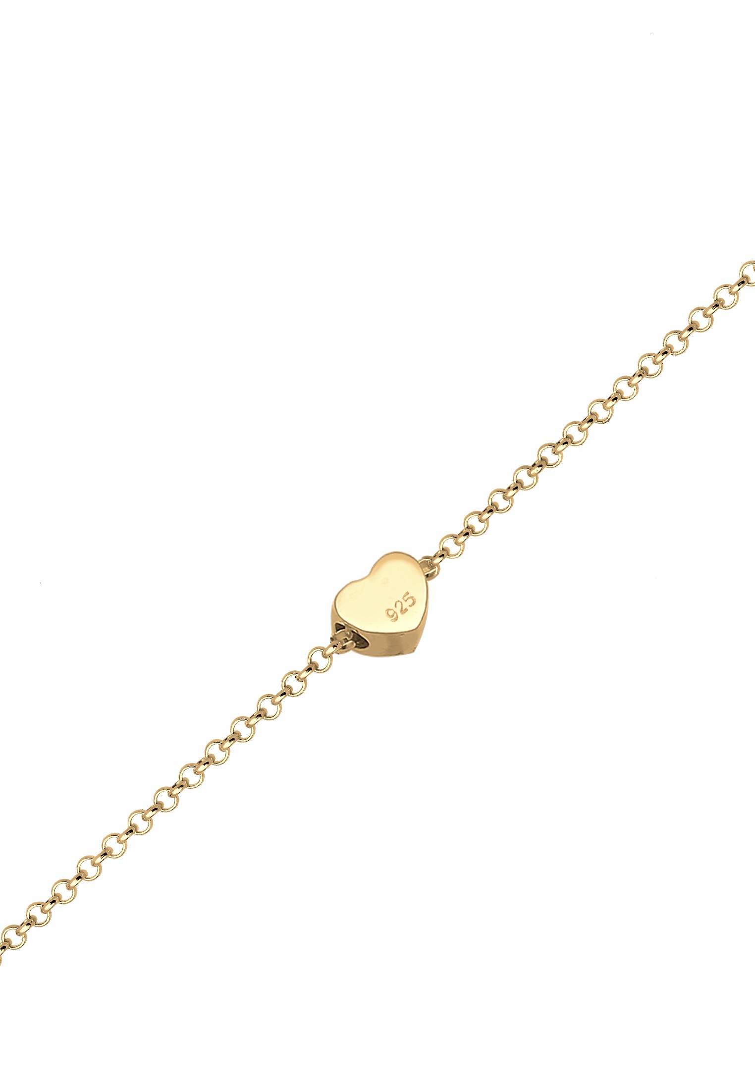 Elli Armkette »Armband Armkette Herz Love Basic 925 Silber«