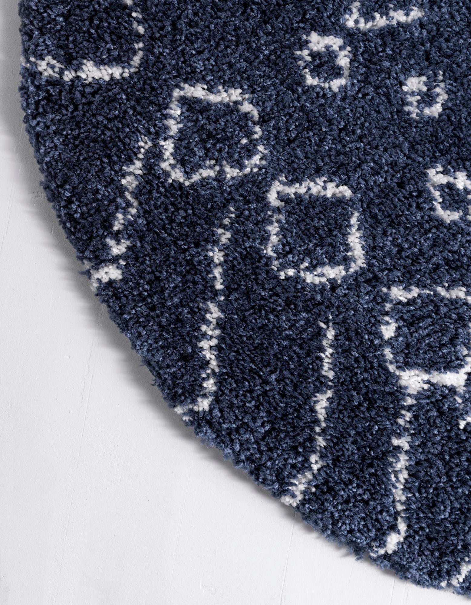 Myflair Möbel & Accessoires Hochflor-Teppich »Temara Shag Lagerräumung«, rund, 51 mm Höhe, gewebt, Scandi Design, ideal im Wohnzimmer & Schlafzimmer