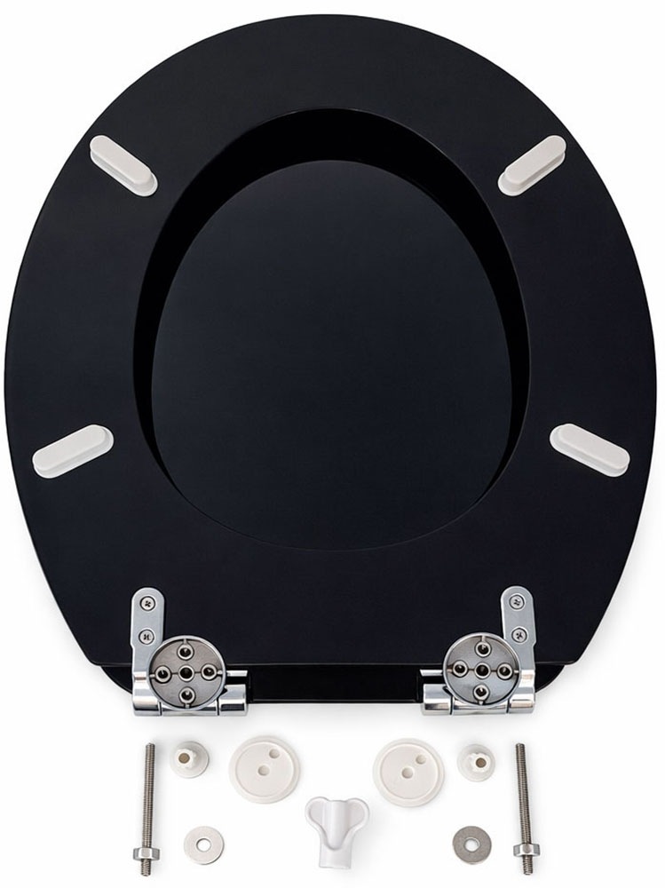 welltime WC-Sitz »Classic Colours« Kratzfester Klo-Sitz mit einem Holzkern und Absenkautomatik
