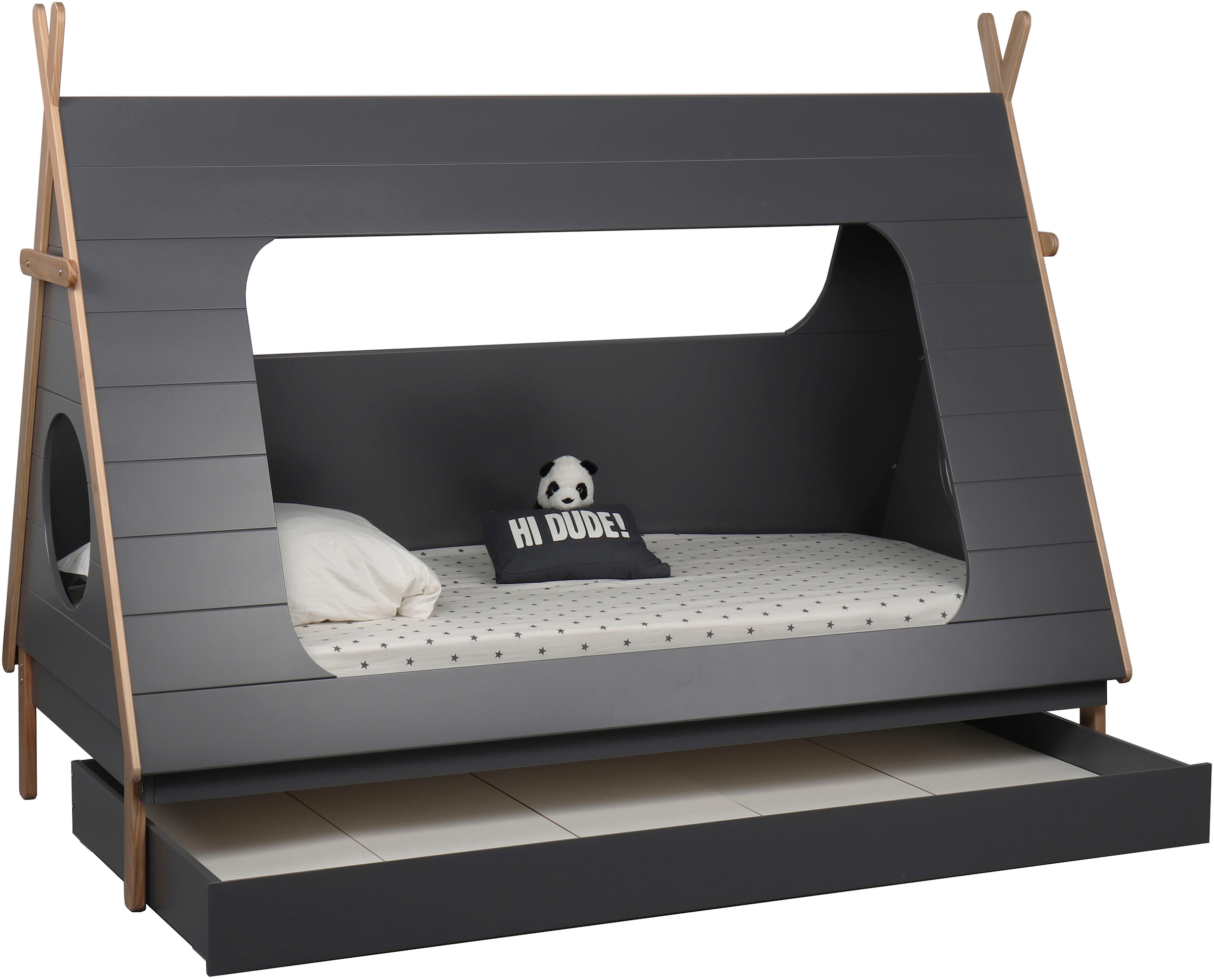Lüttenhütt Kinderbett »Letty«, in Zeltform, Hausbett, Zeltbett