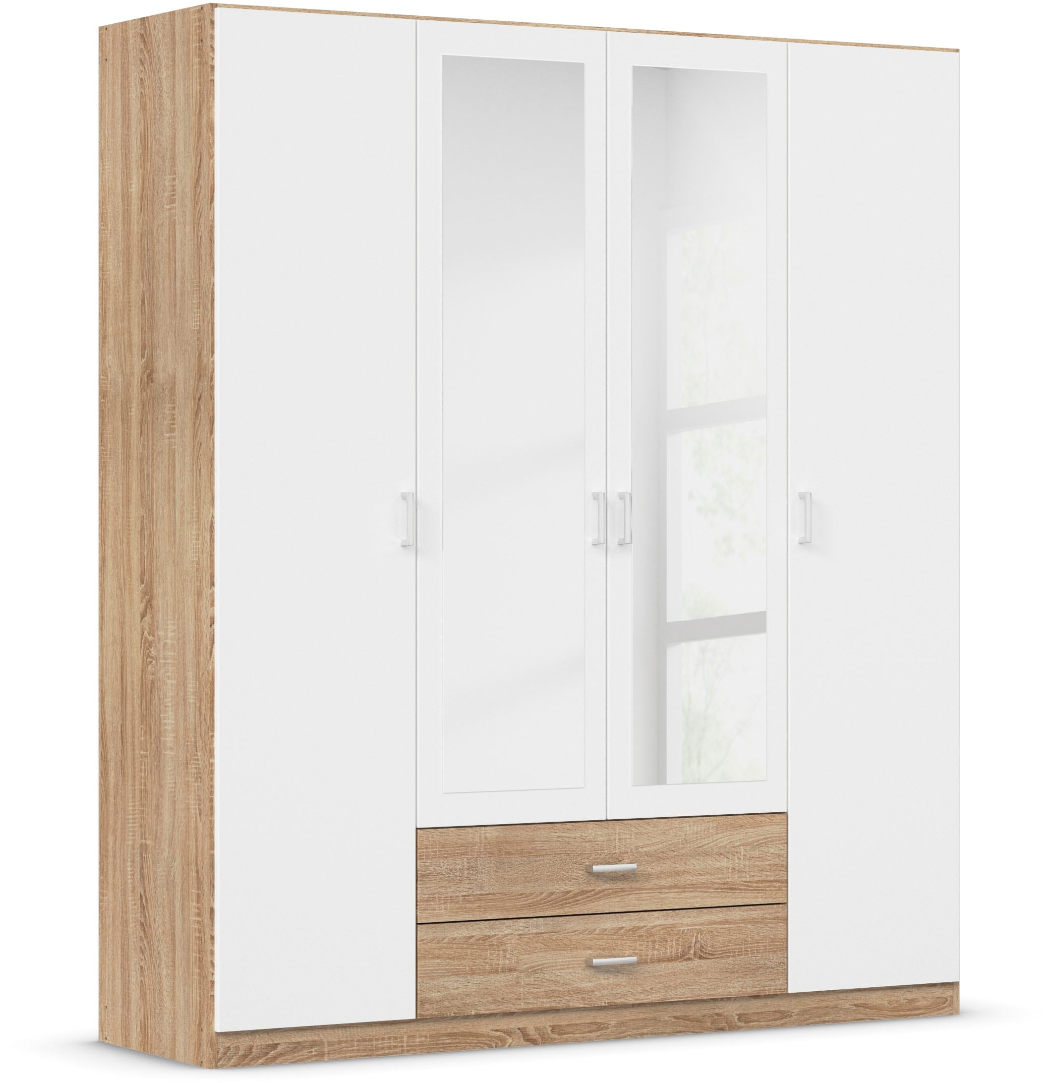 rauch Kleiderschrank »Schrank Garderobe Wäscheschrank GAMMA in 3 Breiten«, viel Stauraum mit 6 Schubladen, mit Spiegel TOPSELLER MADE IN GERMANY