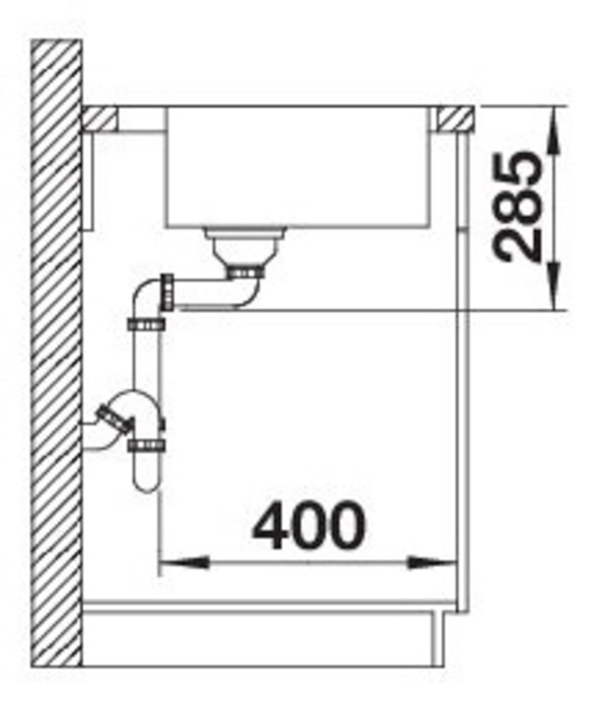 Blanco Edelstahlspüle »SOLIS 500-IF/A« 1 Stk. tlg. zum wechselseitigen Einbau geeignet