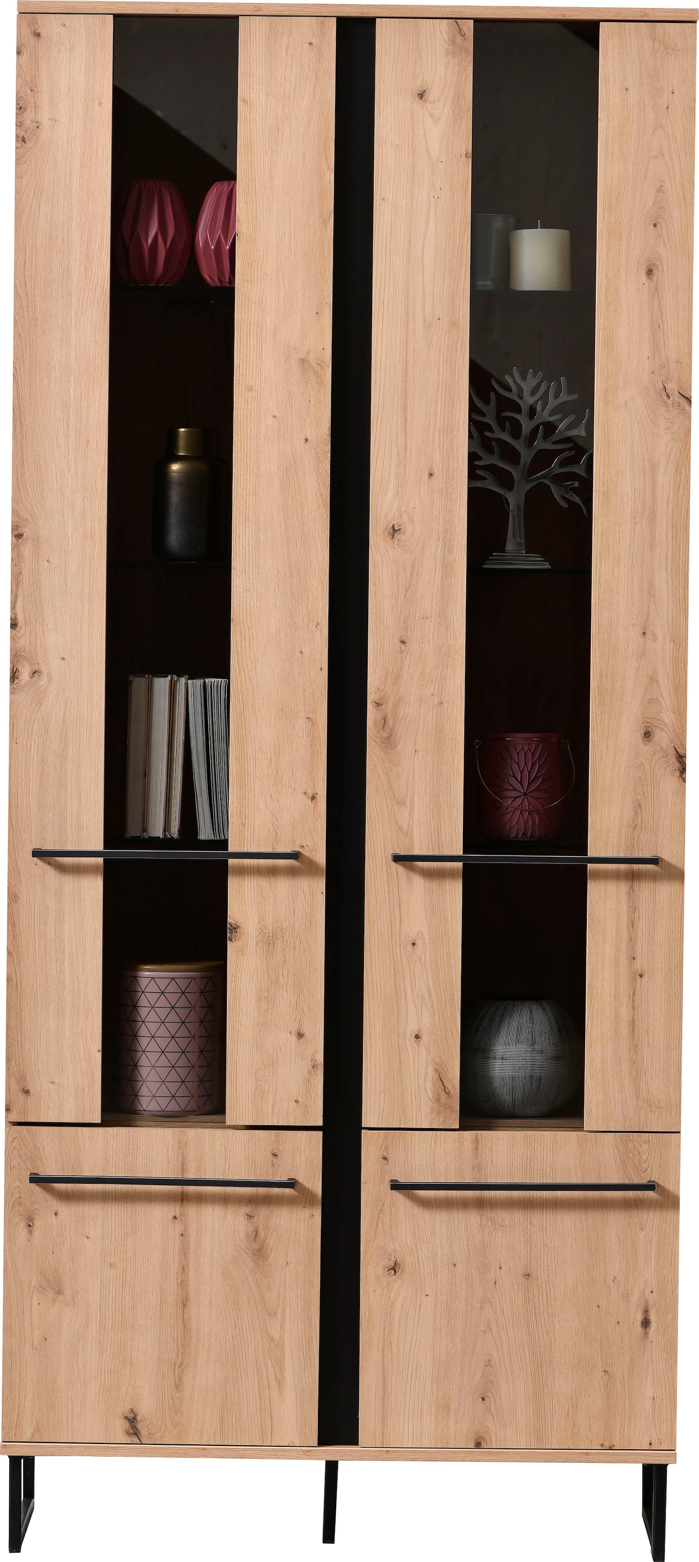 INOSIGN Highboard »Sardinia«, Vitrine, Breite 84cm