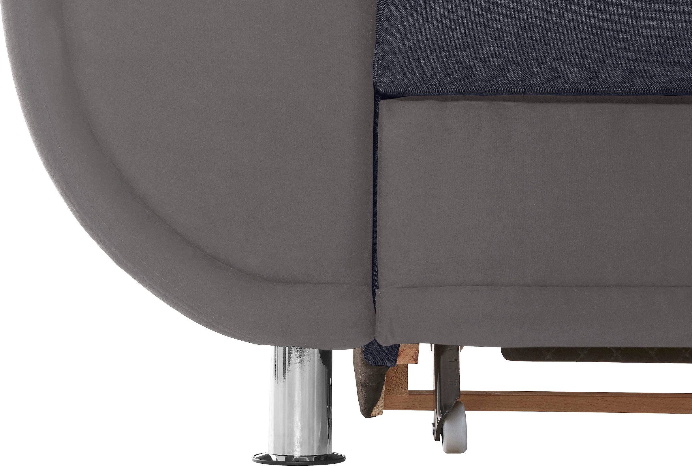 TRENDMANUFAKTUR Wohnlandschaft »Rondo 3, zeitlos und modern, im Materialmix, U-Form«, wahlweise für mehr Komfort mit Federkern, wahlweise mit Bettfunktion