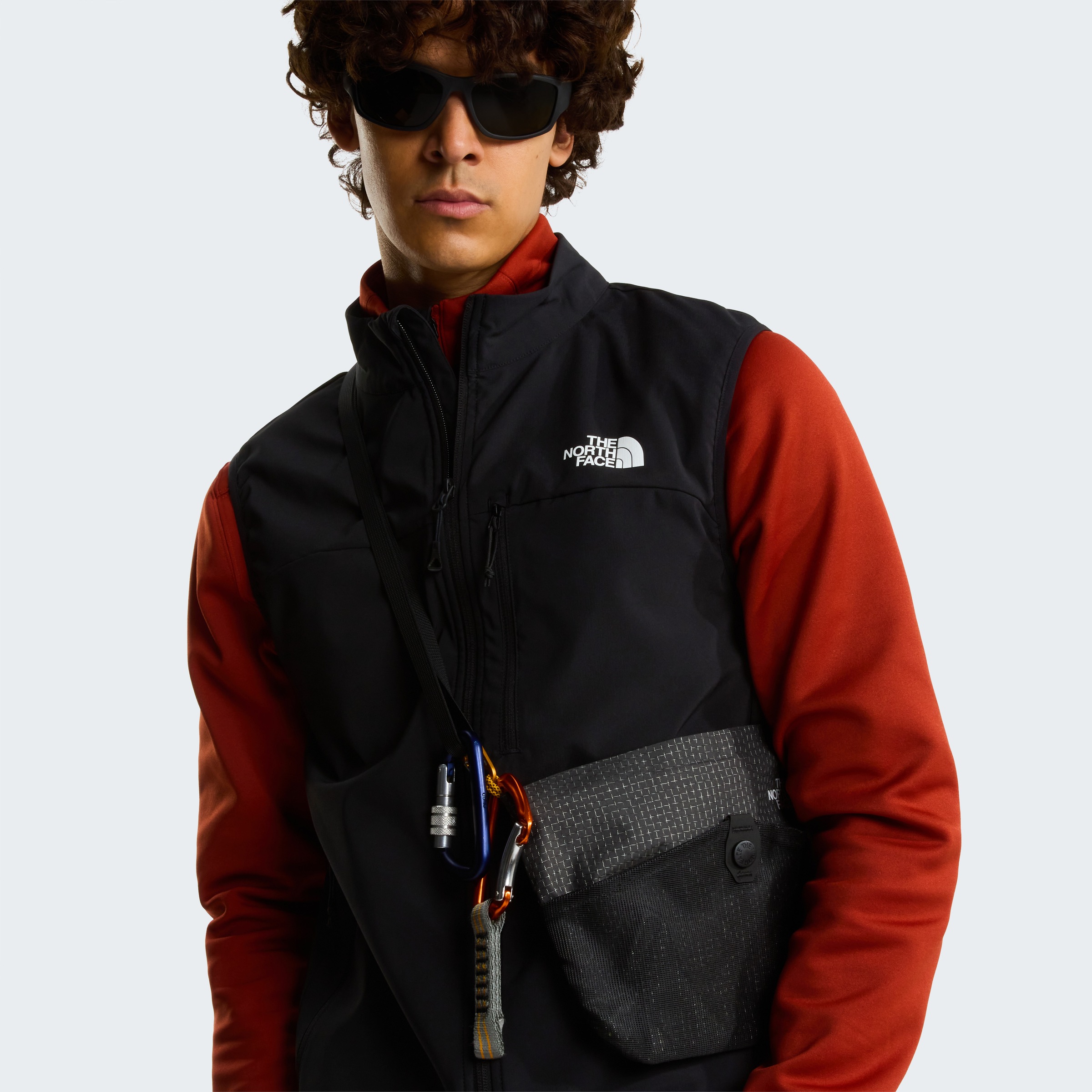 The North Face Softshellweste »M NIMBLE VEST 2« aus atmungsaktivem Softshellmaterial, mit WindWall™-Gewebe