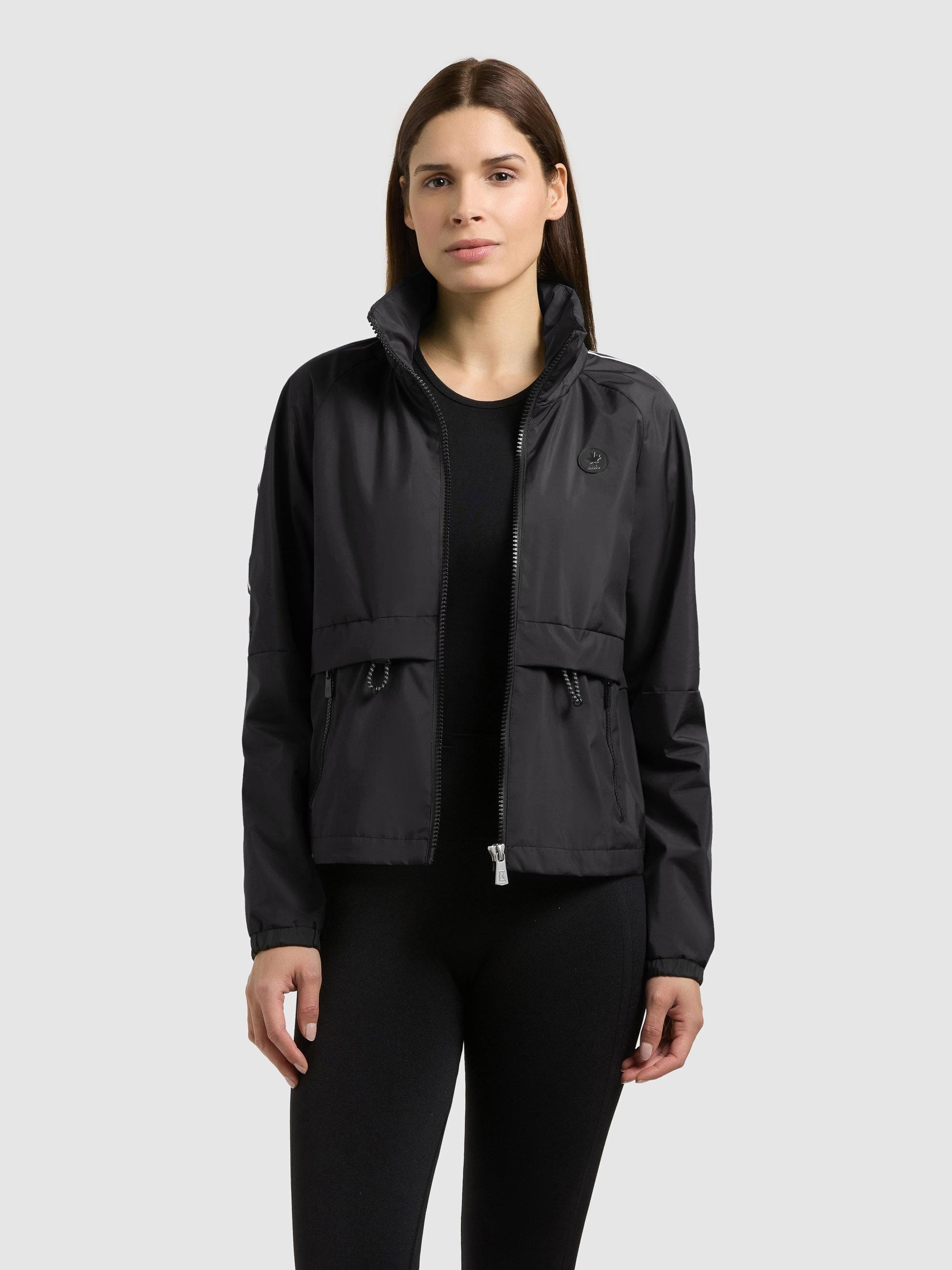 khujo Windbreaker »Windbreaker Olia« mit Kapuze Übergangsjacke mit im Kragen verstaubarer Kapuze