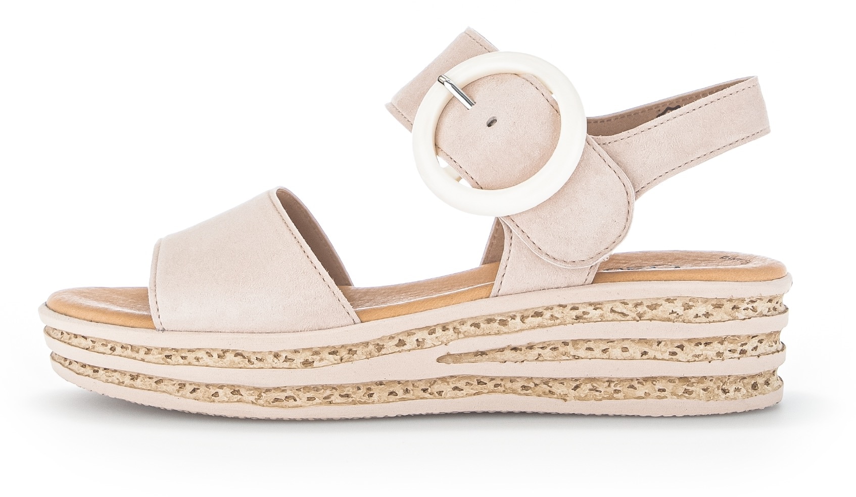 Gabor Keilsandalette, Plateau, Sommerschuh, Sandale mit trendigem Zierschnalle