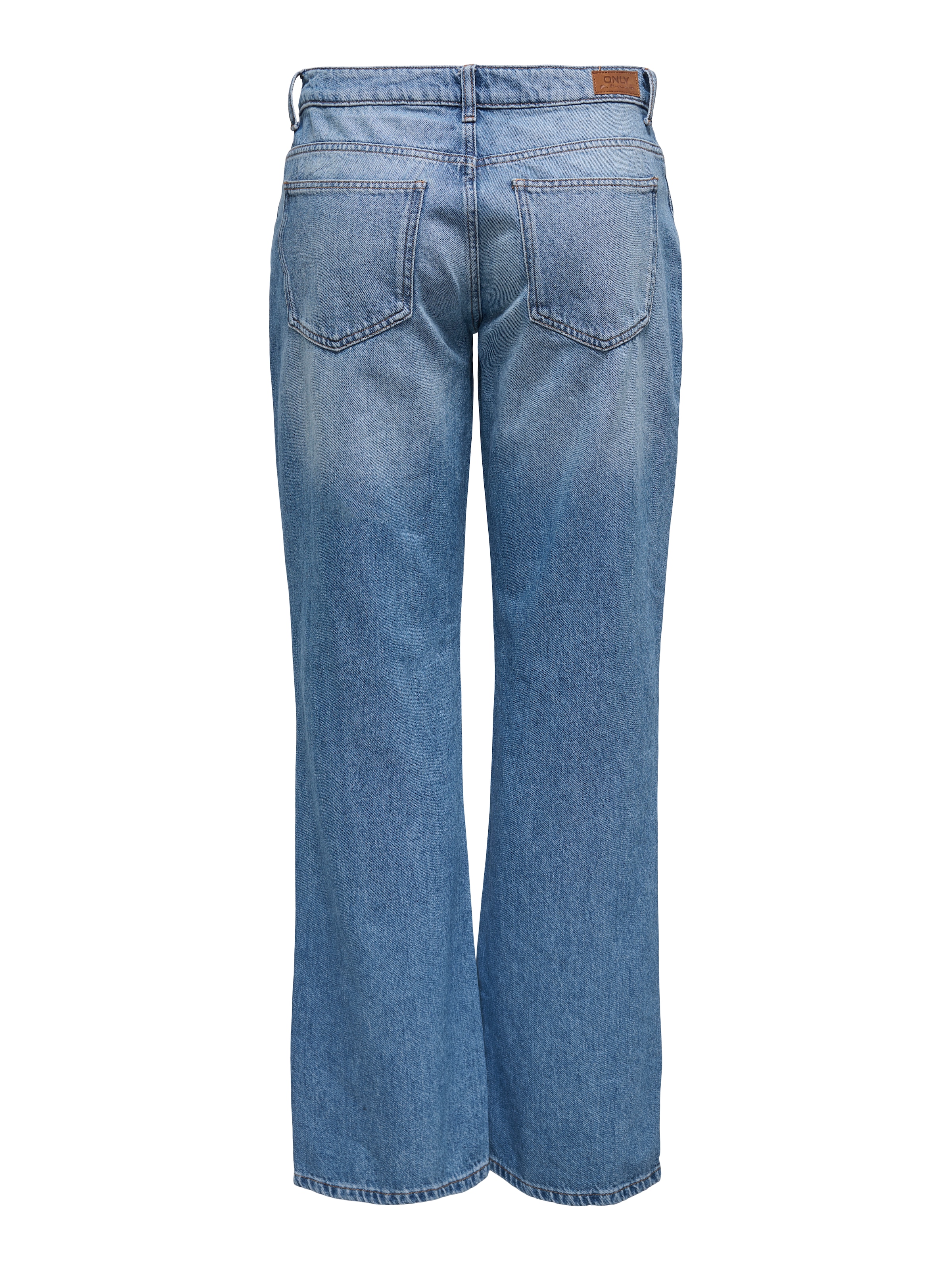 ONLY Low-rise-Jeans »ONLBRITNEY LOW STRAIGHT DNM AZG OS«, Mittlere Waschung für einen gewaschenen und getragenen Denim-Look
