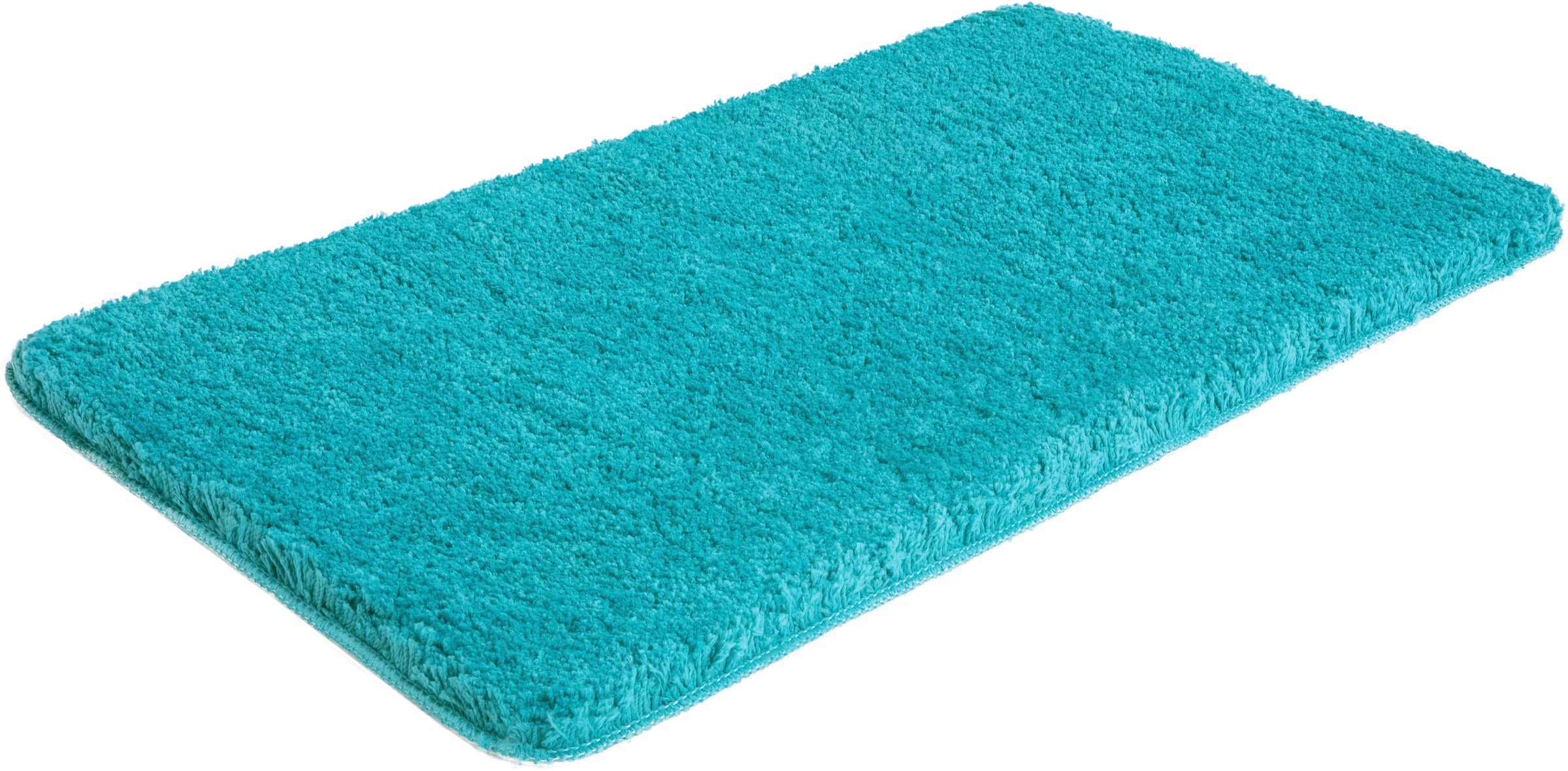 my home Badematte »Sanremo, Badvorleger, Badezimmer Teppich, sehr weich«, rutschhemmend beschichtet, fußbodenheizungsgeeignet-schnell trocknend, Badteppich, unifarben, rechteckig, rund & als 3-tlg. Set erhältlich