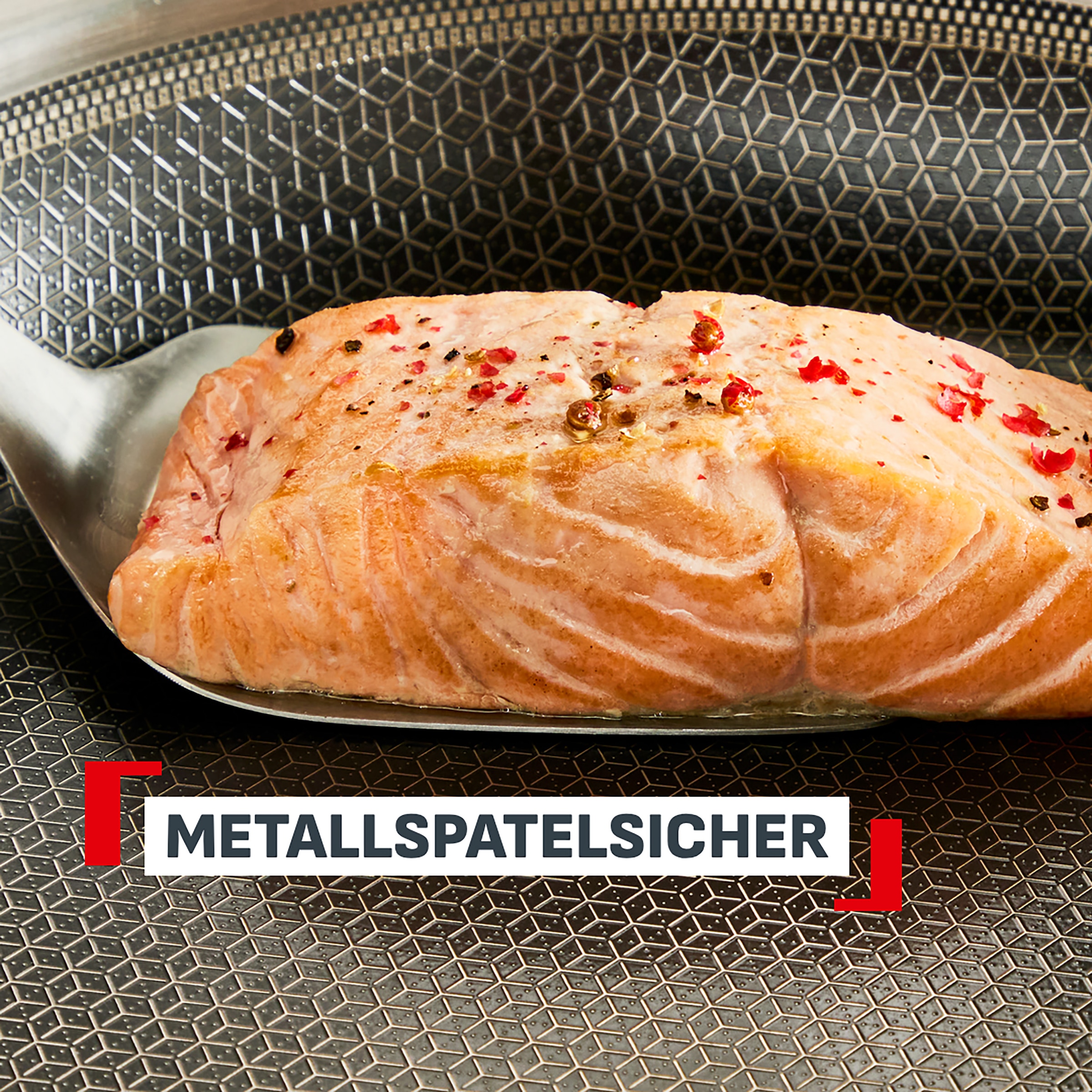 Tefal Pfannen-Set »Master Mesh« Edelstahl 18/10 Set, 2 tlg. HybridMesh-Technologie, ultimatives Anbraten, tiefe Form