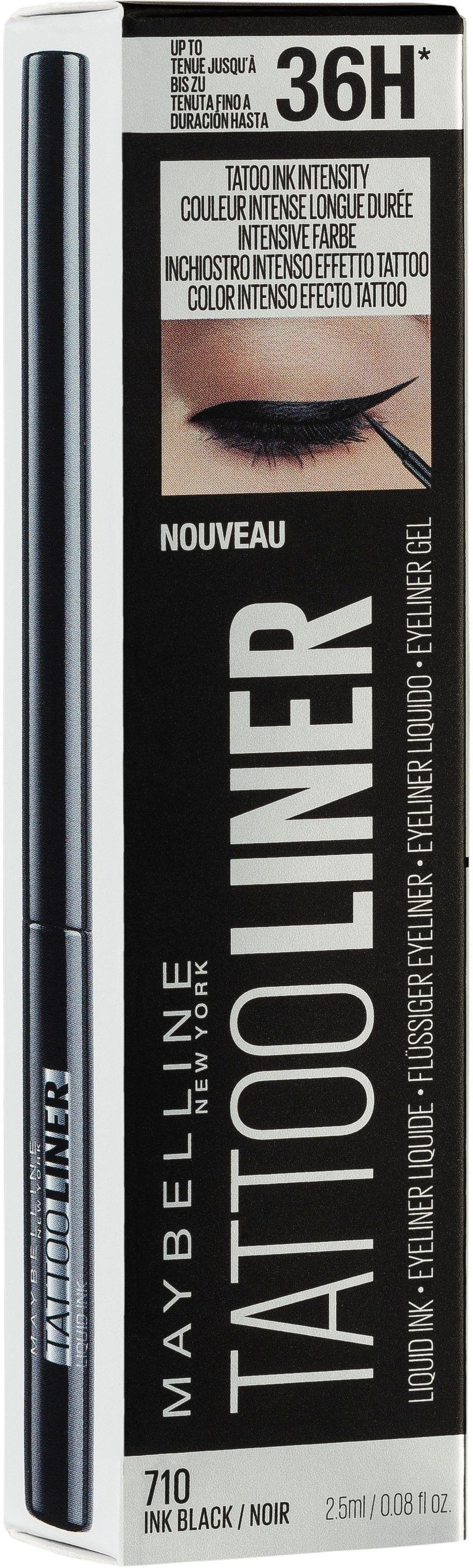 MAYBELLINE NEW YORK Eyeliner »Tattoo Liner Liquid Ink«, mit dünner Spitze