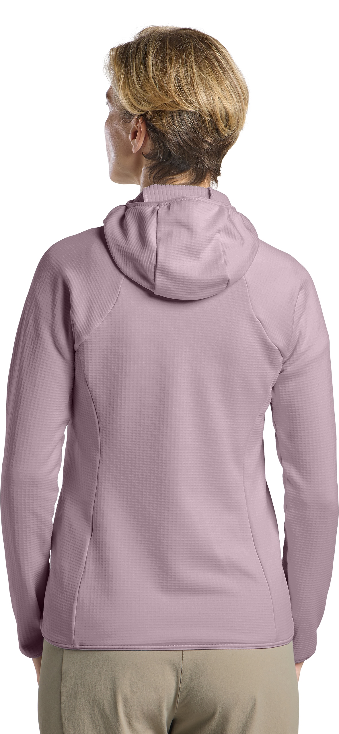 Jack Wolfskin Kapuzenfleecejacke »KOLBENBERG HOODED FZ W«, Gitterfleece, Übergangsjacke, Atmungsaktiv
