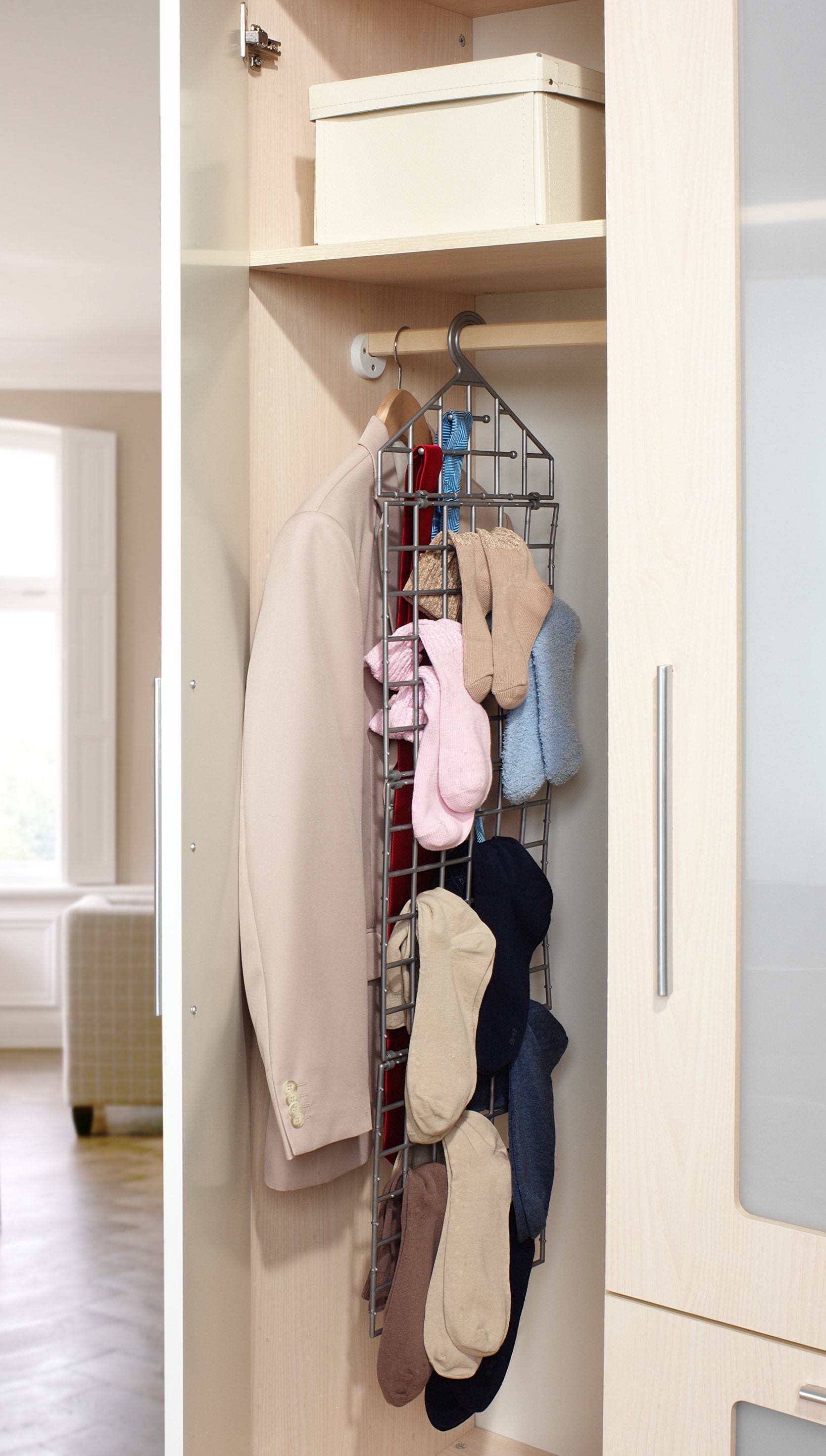 Ruco Hängeaufbewahrung »Organizer für Accessoires« Kleideraufbewahrung für Schranktür oder Kleiderstange, Made in Germany