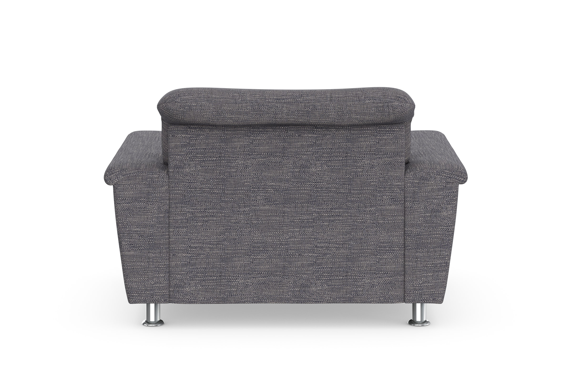 DOMO collection Sessel »FRANZI zeitlos & elegant, moderne Sitzheftung« wahlw. mit Kopfteilverstellung, bequeme Armlehnen, chromfarbene Füße