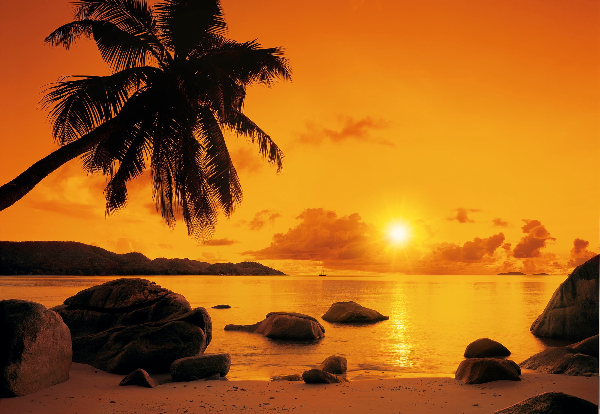 Komar Fototapete »Papier Fototapete - Sunset - Größe 368 x 254 cm« Motiv | bedruckt glatt