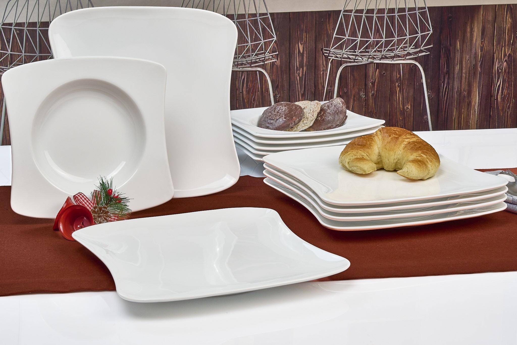 Retsch Arzberg Tafelservice »Geschirr-Set SANDY« Teller Set, weiß, Made in Germany, 12 Teile, für 6 Personen