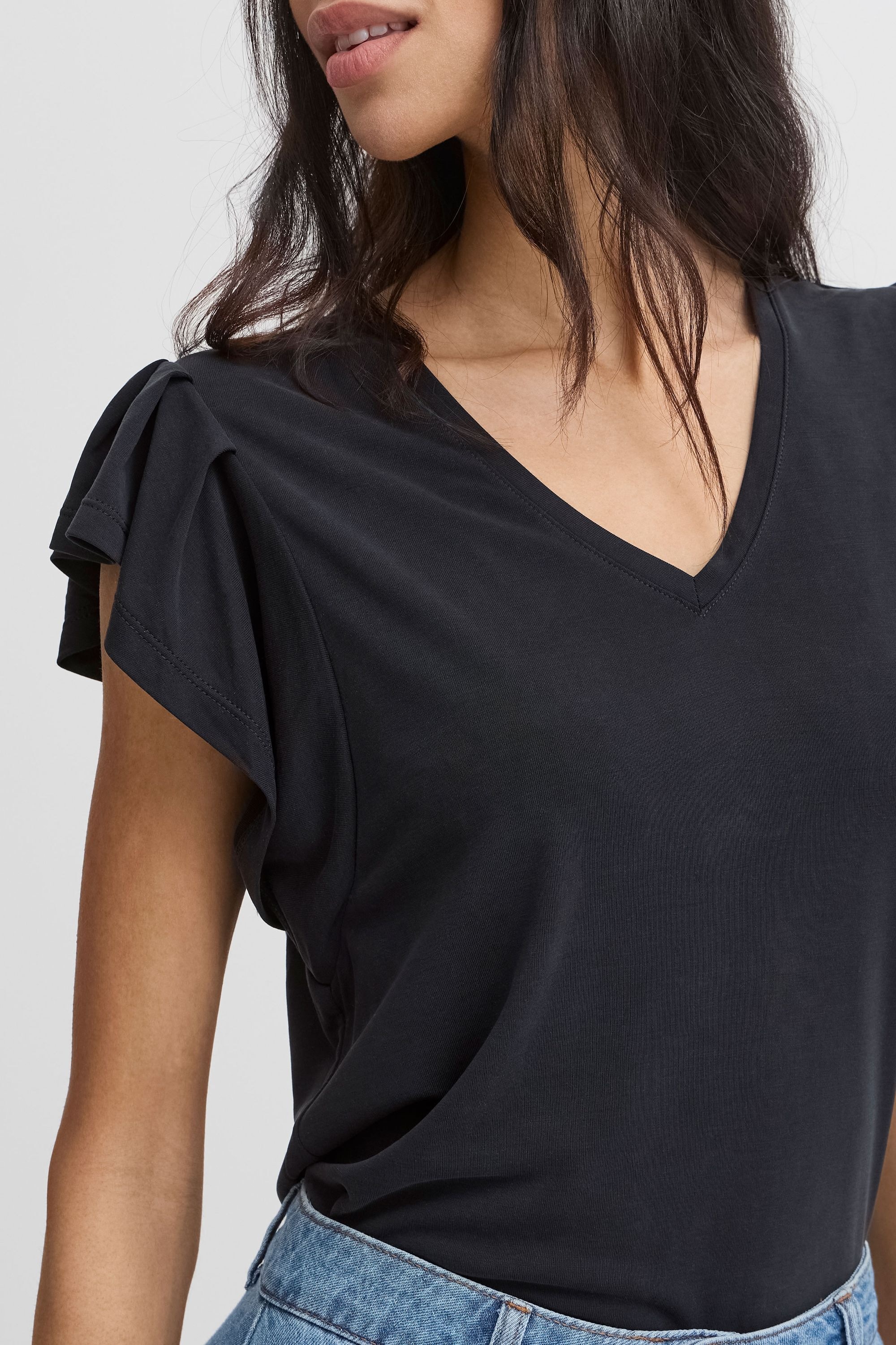 b.young V-Shirt »V-Shirt BYPERL RUFFLE«