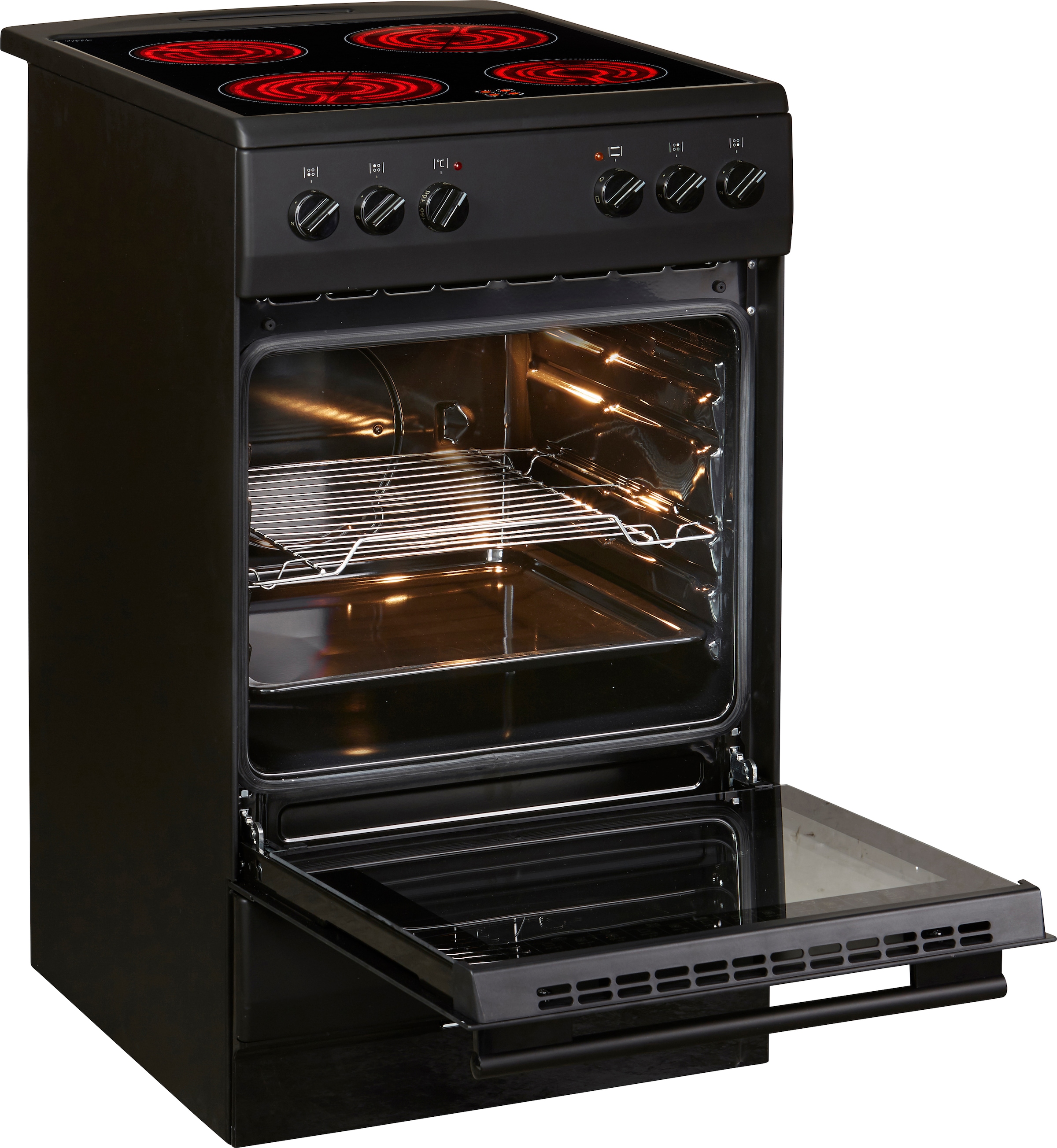 Amica Elektro-Standherd »SHC 11509 SM«, Steam Clean, Reinigt den Ofen mittels Dampf, ohne Chemie