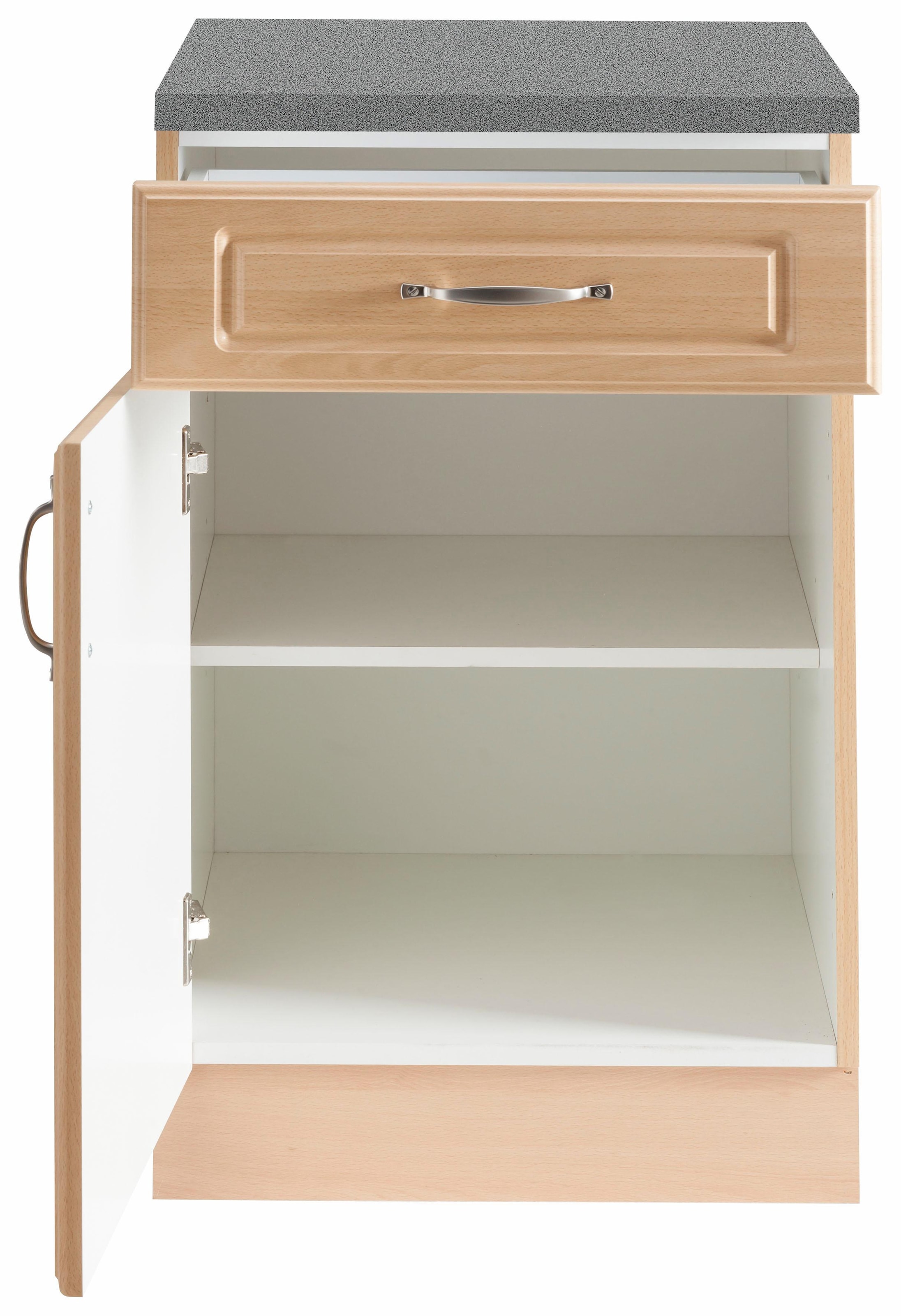 wiho Küchen Unterschrank »Linz«, 50 cm breit, in Landhaus-Optik