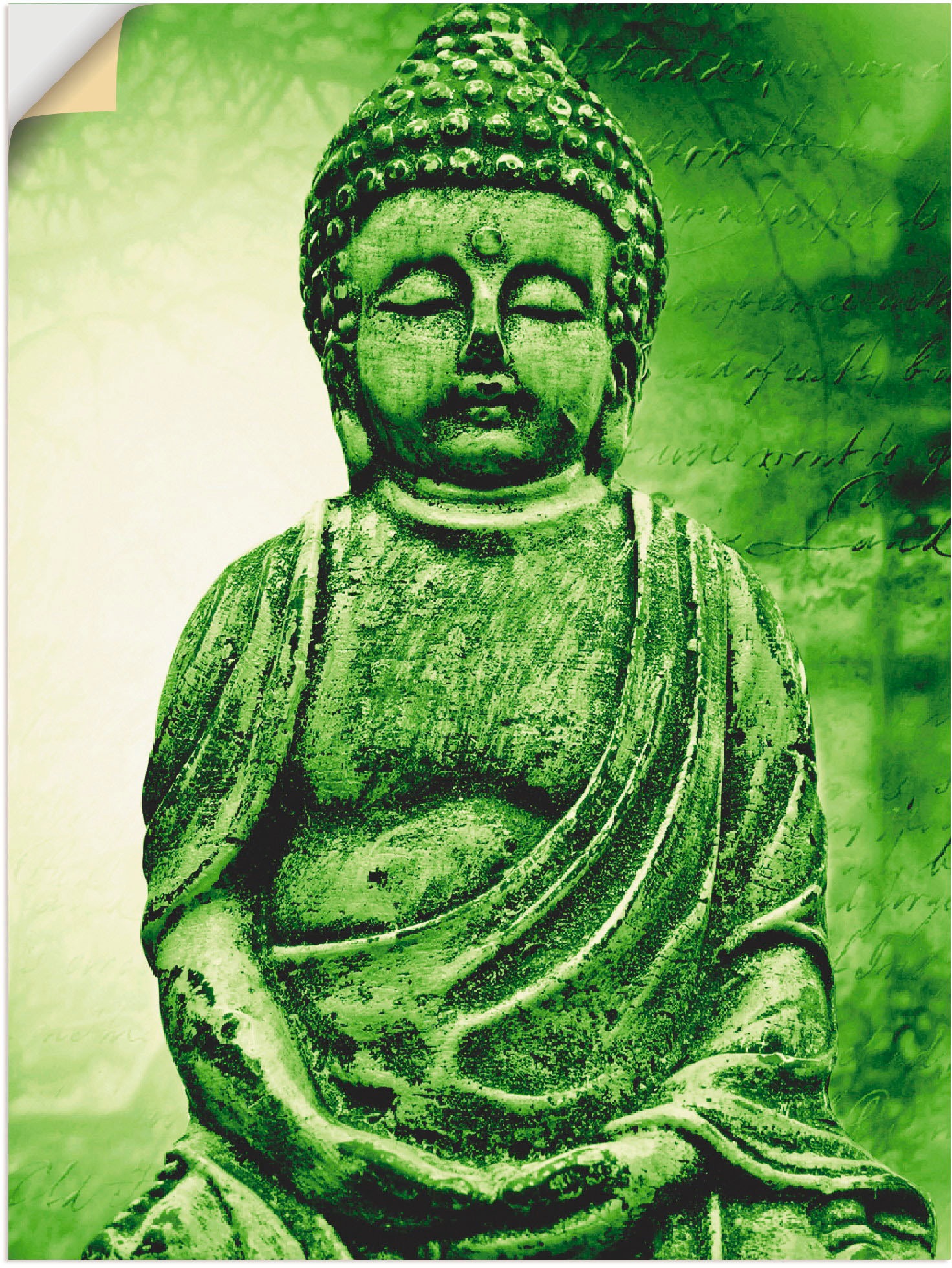 »Buddha«, Poster (1 als Wandbild St.), Artland versch. Größen bequem Leinwandbild, in Religion, kaufen Wandaufkleber oder