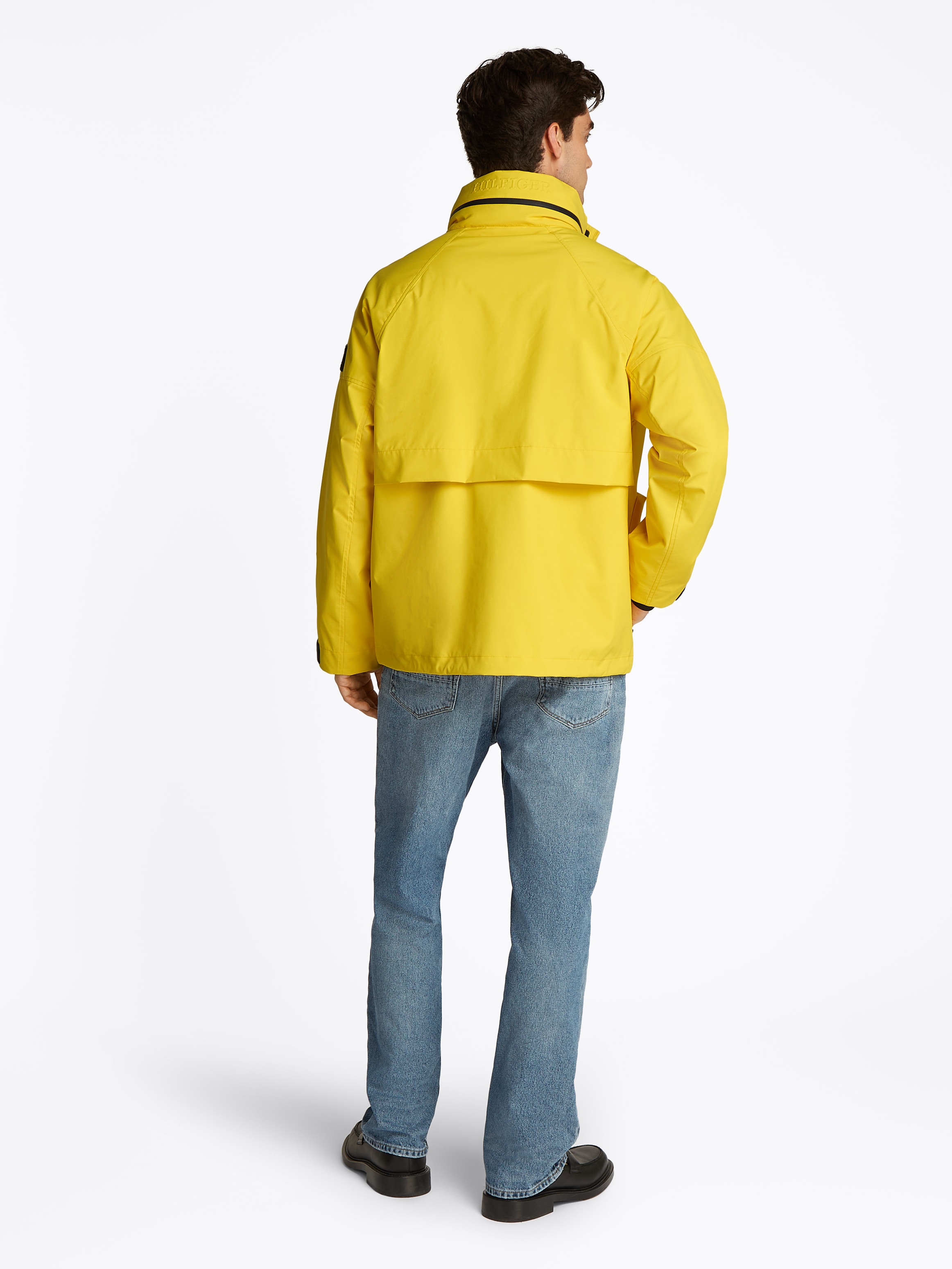 Tommy Hilfiger Outdoorjacke »REGATTA MID LENGTH JACKET«, mit Kapuze, verstaubare Kapuze mit Reißverschlussfach