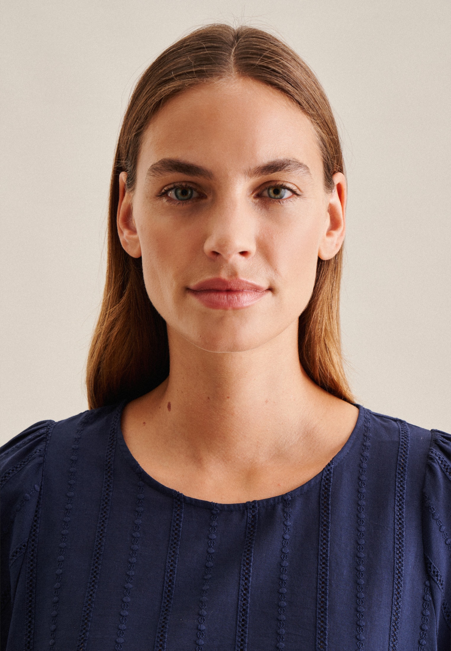 seidensticker Shirtbluse »Schwarze Rose« 1/2 Rundhals Streifen