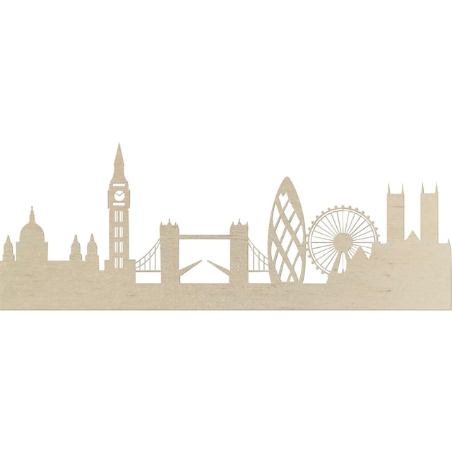 »Pappel Furnier - Wanddekoobjekt London« bequem Skyline Wall-Art kaufen