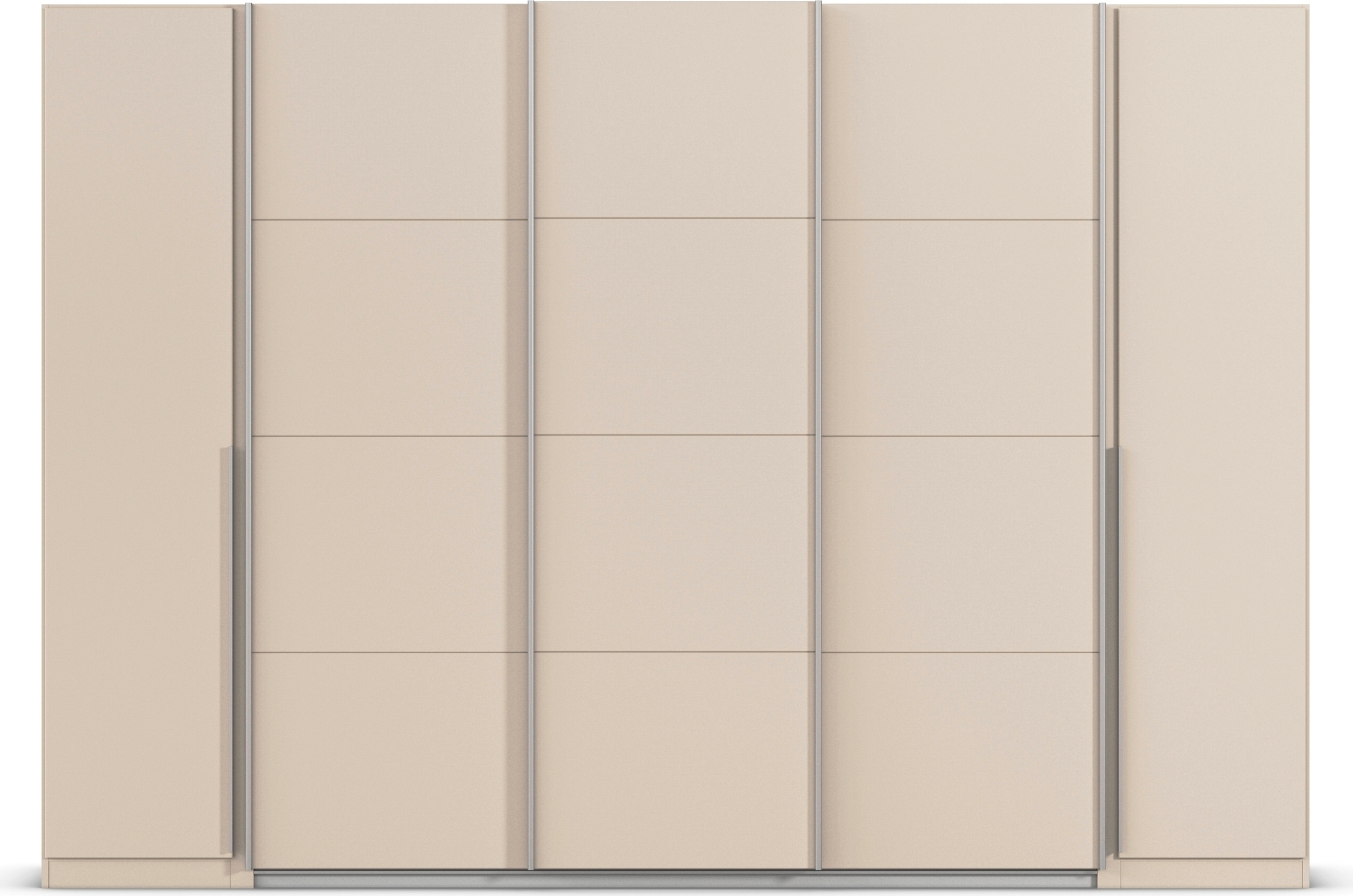 rauch Schwebetürenschrank »Agordo«, (im angesagten Mix aus Dreh- und Schwebetüren), optional mit Spiegel und zwei Griff-Farben MADE IN GERMANY