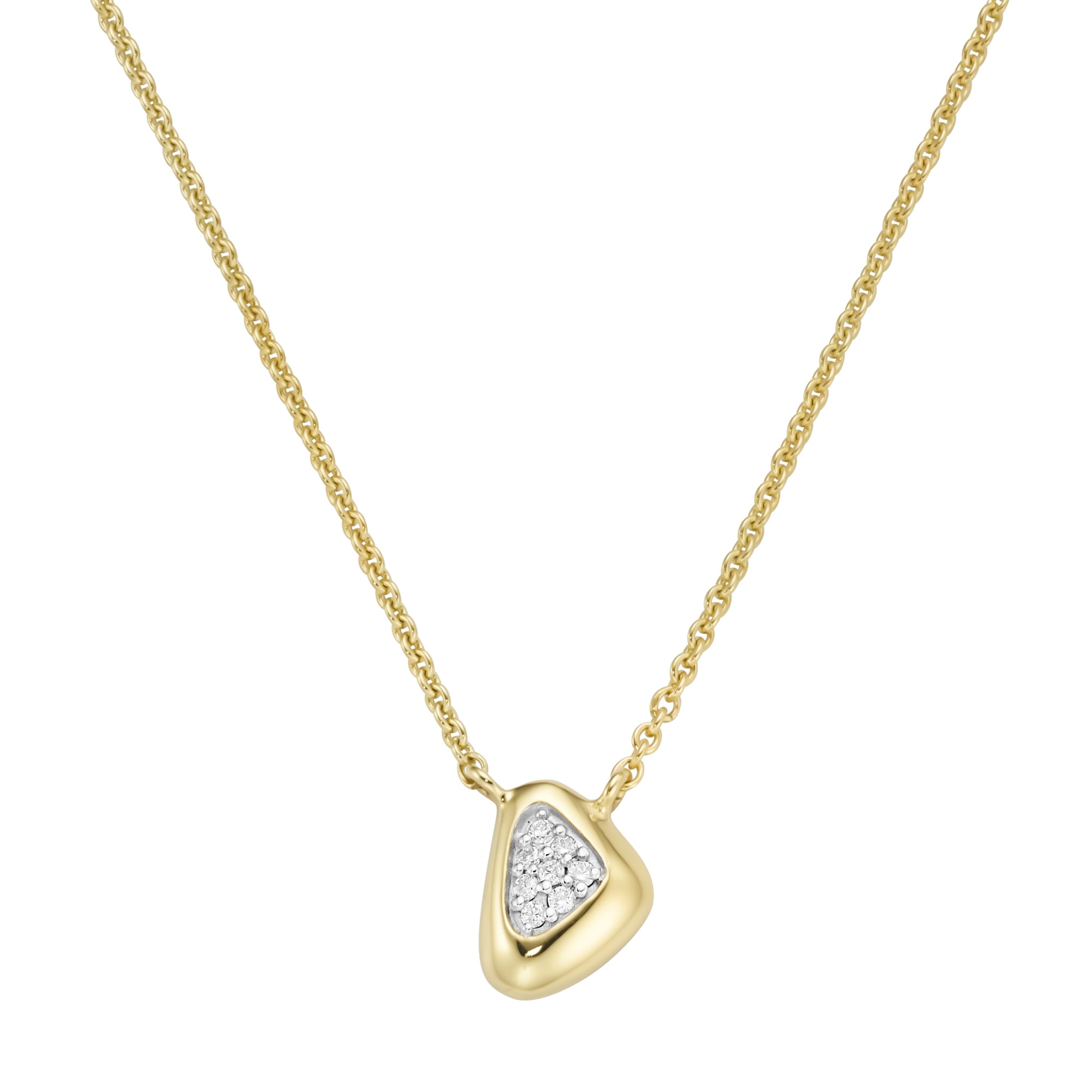 Luigi Merano Goldkette »Collier mit Brillanten, Gelbgold 585«