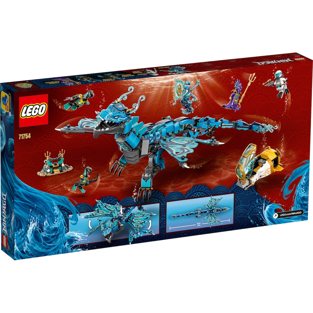 LEGO® Konstruktionsspielsteine »Wasserdrache (71754), LEGO® NINJAGO®«, (737 St.)