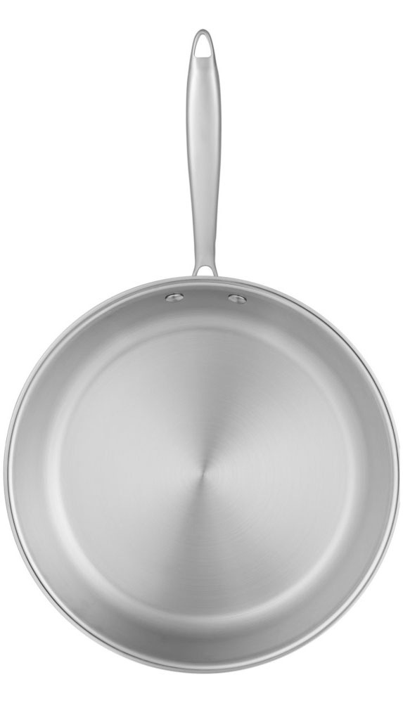 RESTO Kitchenware Bratpfanne »Crater Pfanne aus Tri-Ply (Edelstahl + Aluminium + Edelstahl) ofenfest« Edelstahl 18/10 1 Stk. tlg. Energieeinsparung 25% durch die dreilagige Basis