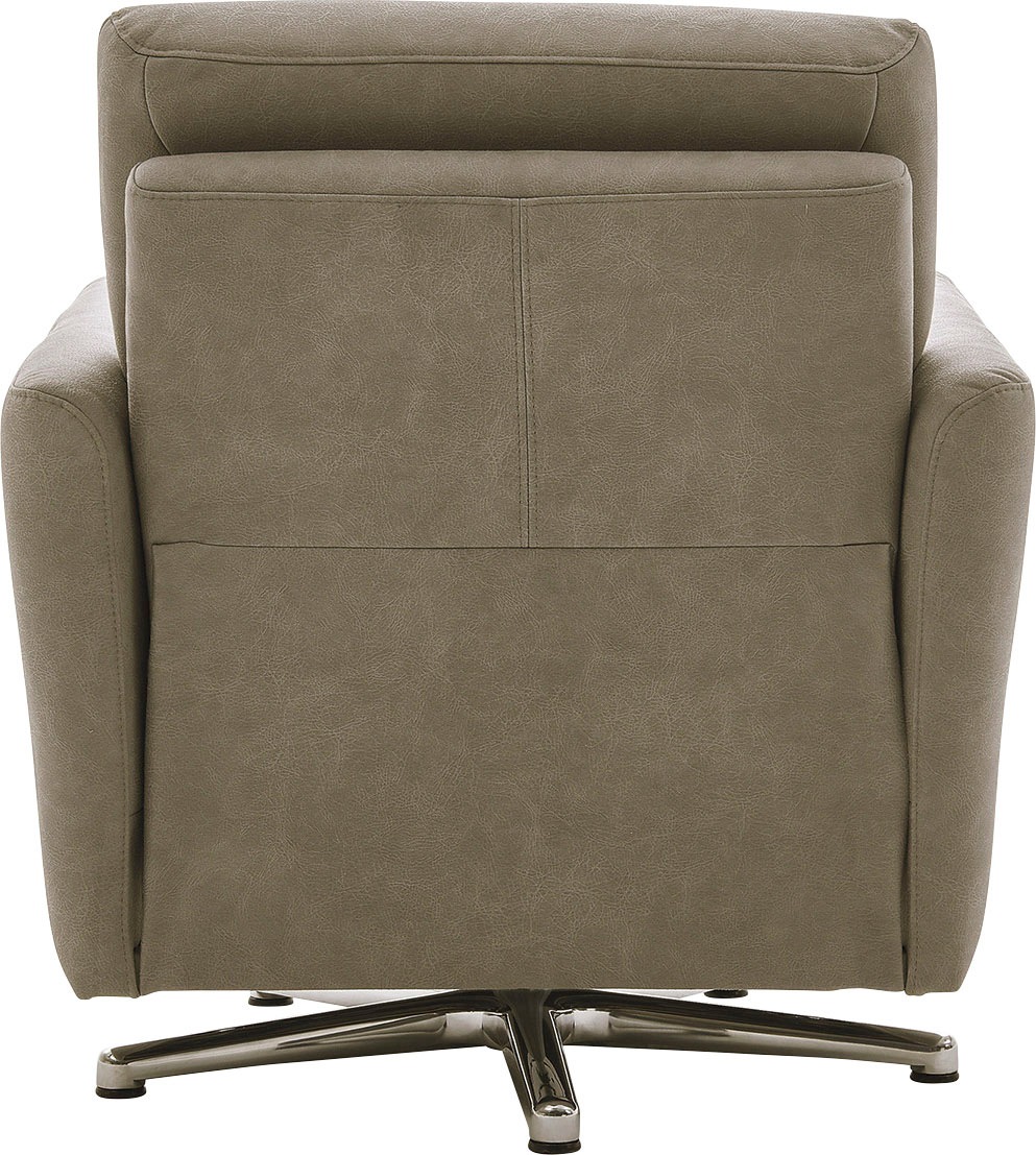 CALIZZA INTERIORS Drehsessel »Lari«, wahlweise mit einsteckbarer Kopfstütze