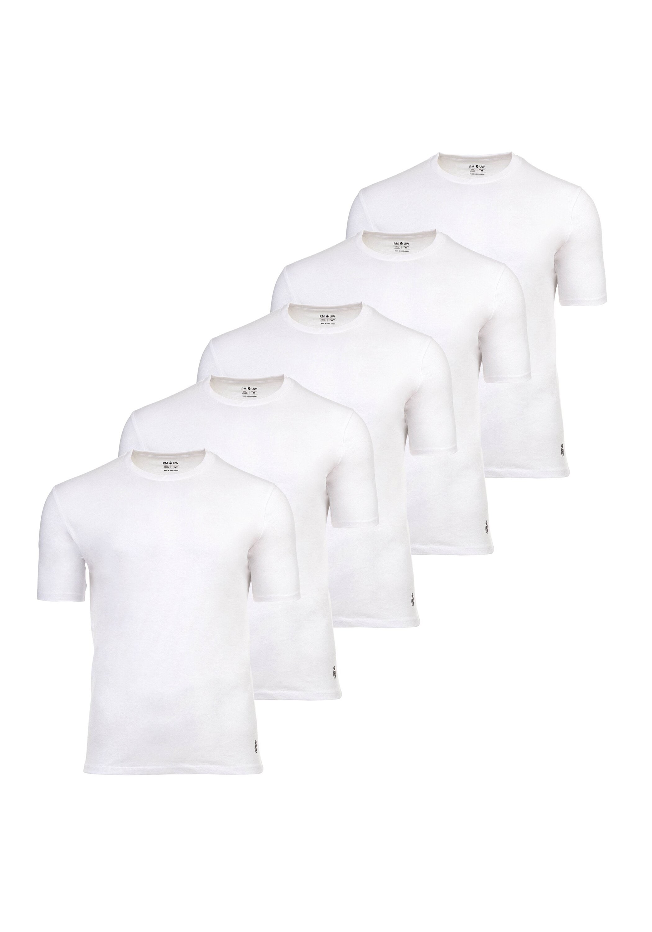 Real Madrid T-Shirt »T-Shirt RM Undershirt U-Neck 5-Pack 5er Pack« 5