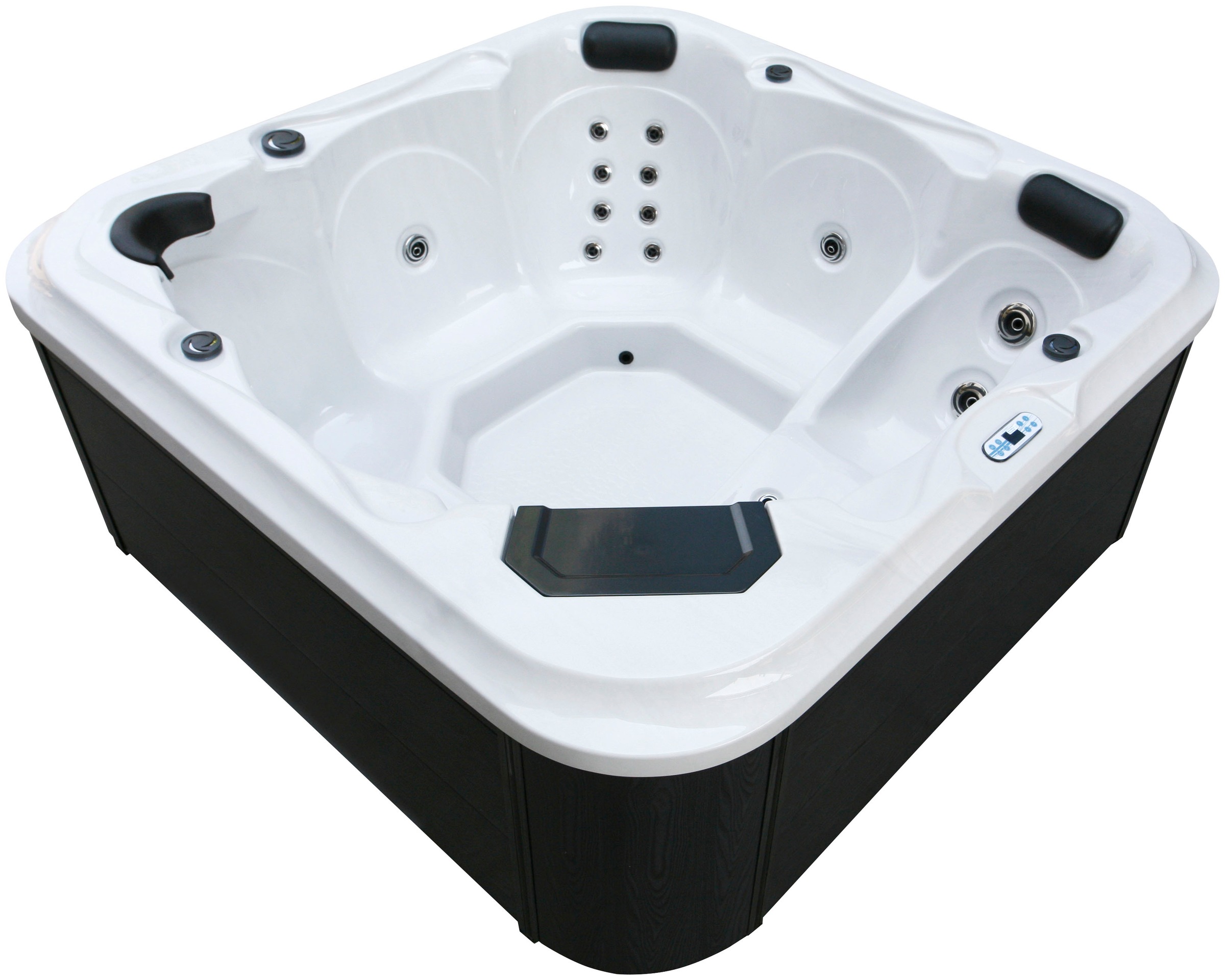 Sanotechnik Whirlpool »TIROL«, (Set), 210x210x80 cm, inkl. Einstiegsleiter und Abdeckung