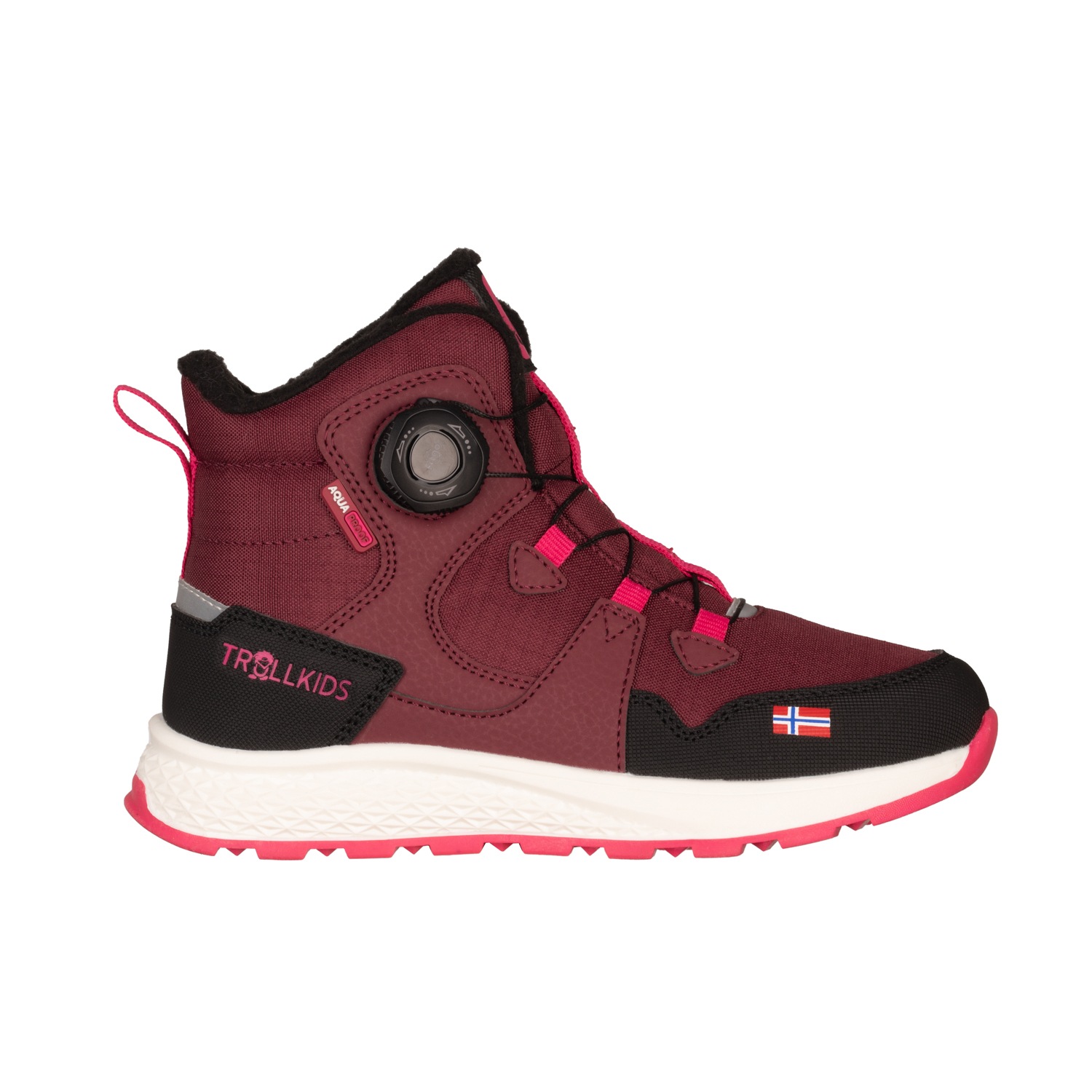 TROLLKIDS Winterstiefel »KIDS BERGEN WINTER MID CUT«, wasserdicht, fitgo Schnellschnürsystem, reflektierende Details