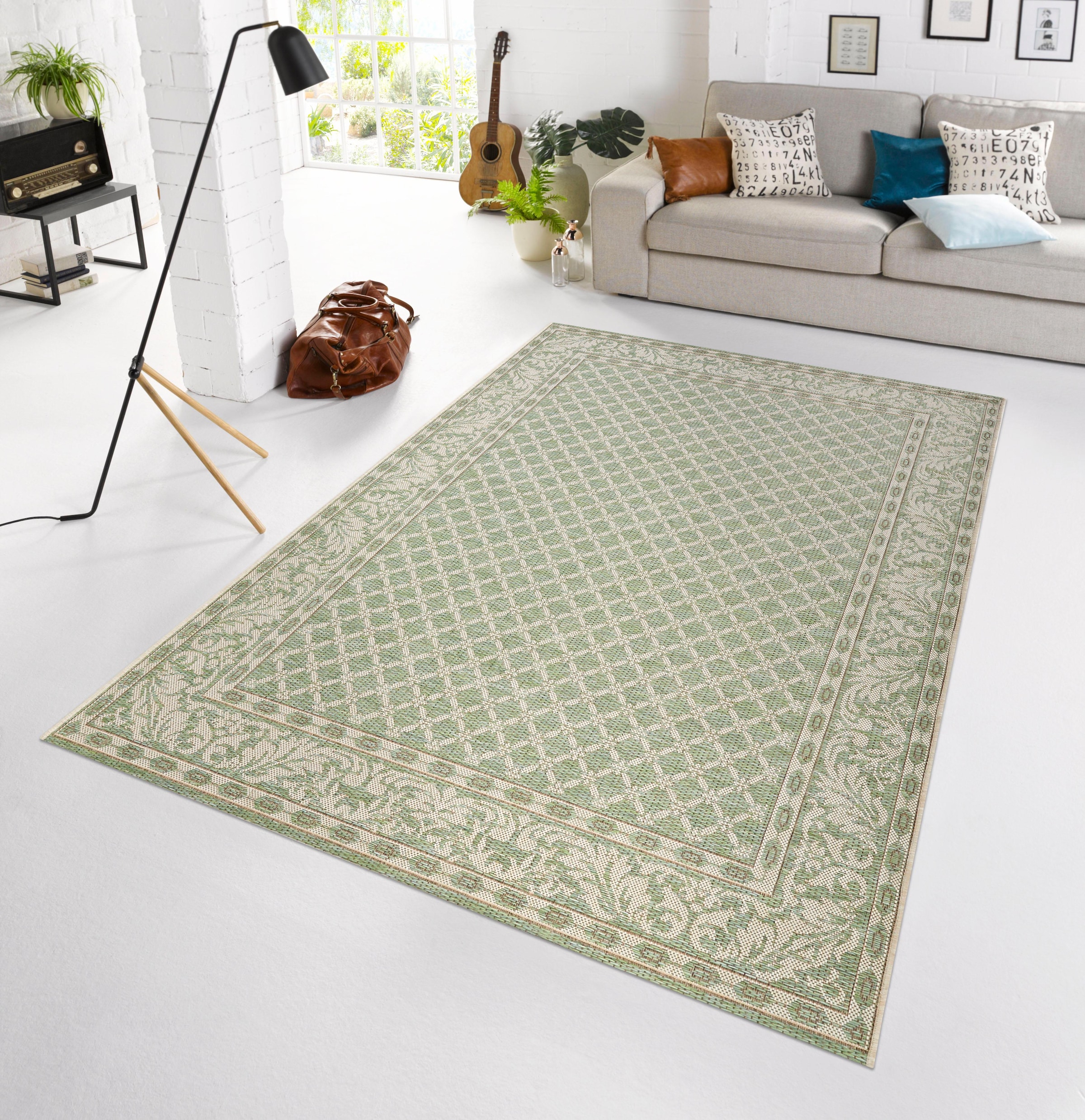 NORTHRUGS Teppich »Royal«, rechteckig, 4 mm Höhe, Sisal Optik, Robust, Pflegeleicht, Flachgewebe