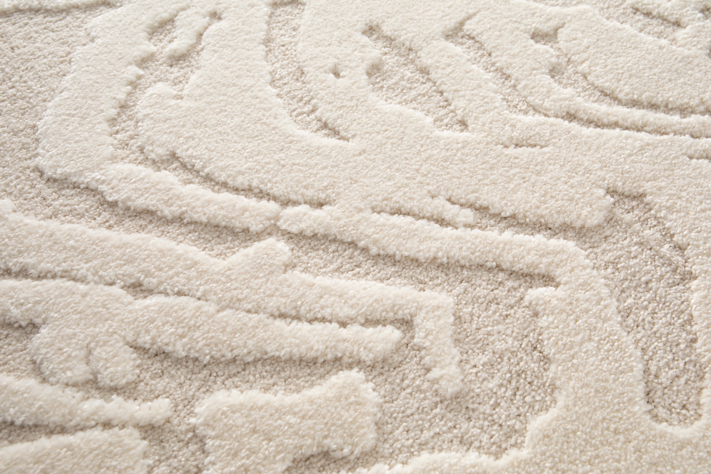 Primaflor-Ideen in Textil Teppich »COSMO Waves, Made in Belgium« rechteckig 14 mm Höhe modernes Design, Hoch-Tief Effekt, weicher Flor