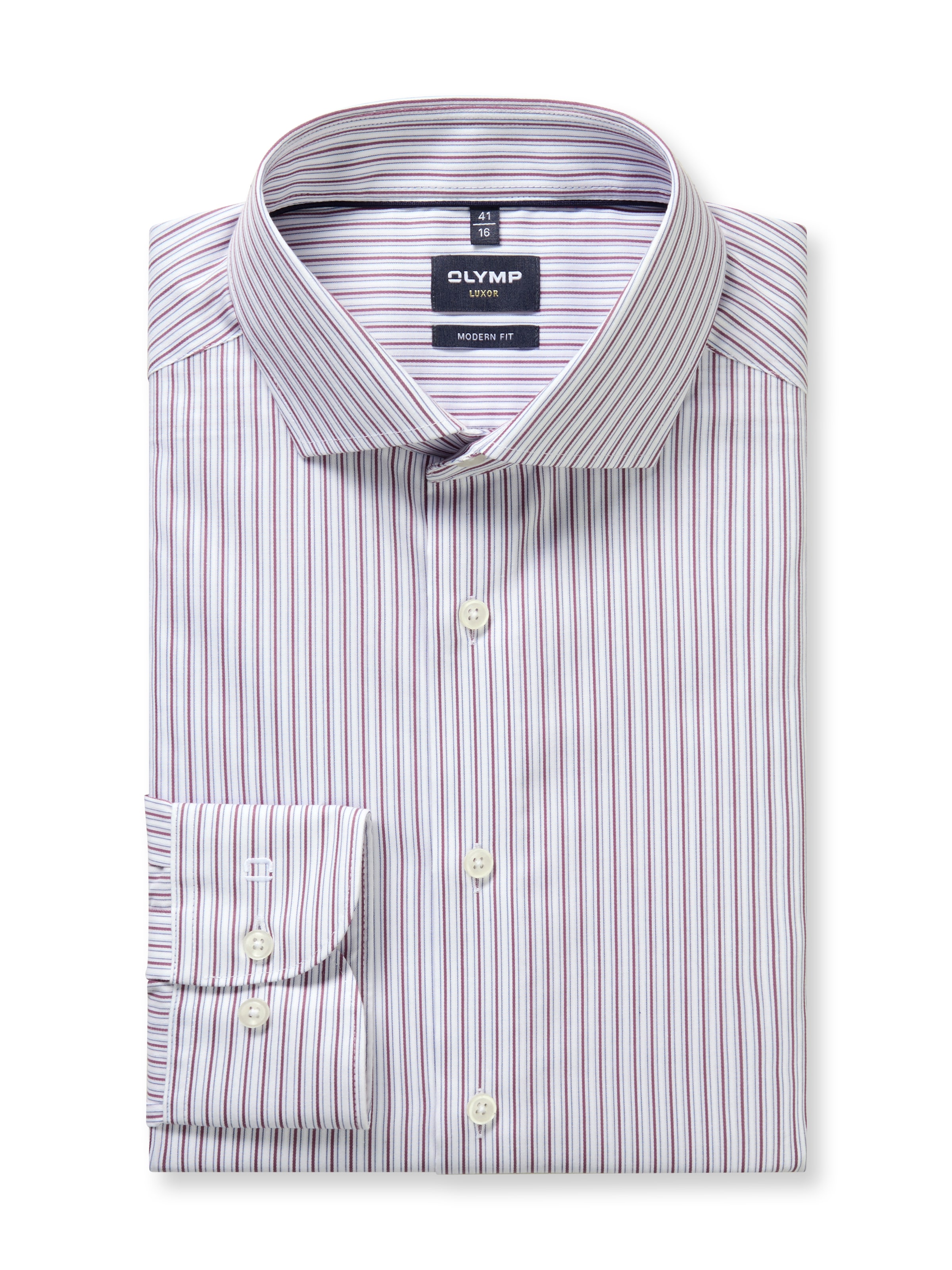 OLYMP Langarmhemd »Luxor« modern fit, Royal -Kentkragen, Businesshemd