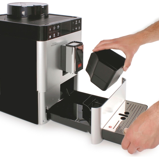 Melitta Kaffeevollautomat »Passione® One Touch F53/1-101, silber«, One  Touch Funktion, tassengenau frisch gemahlene Bohnen mit 3 Jahren XXL  Garantie