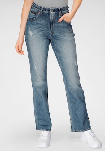 Herrlicher Bootcut-Jeans »TOUCH HI BOOT ORGANIC DENIM«, mit Destroyed Effekten kaufen