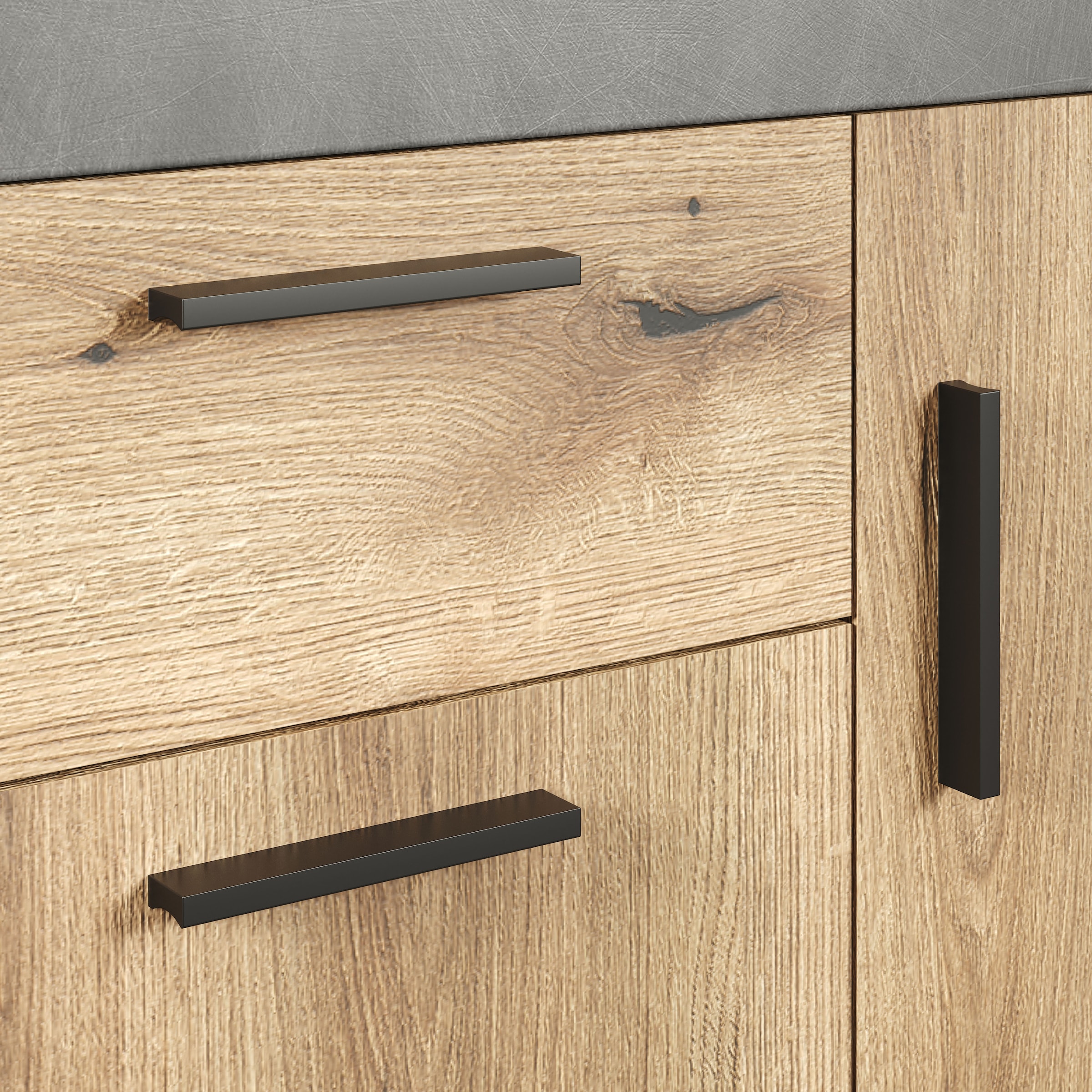 INOSIGN Sideboard »Bergen«, (Packung, 1 St.), Sideboard mit 3 Türen & 1 Schublade - (B/T/H) 149/40/83 cm