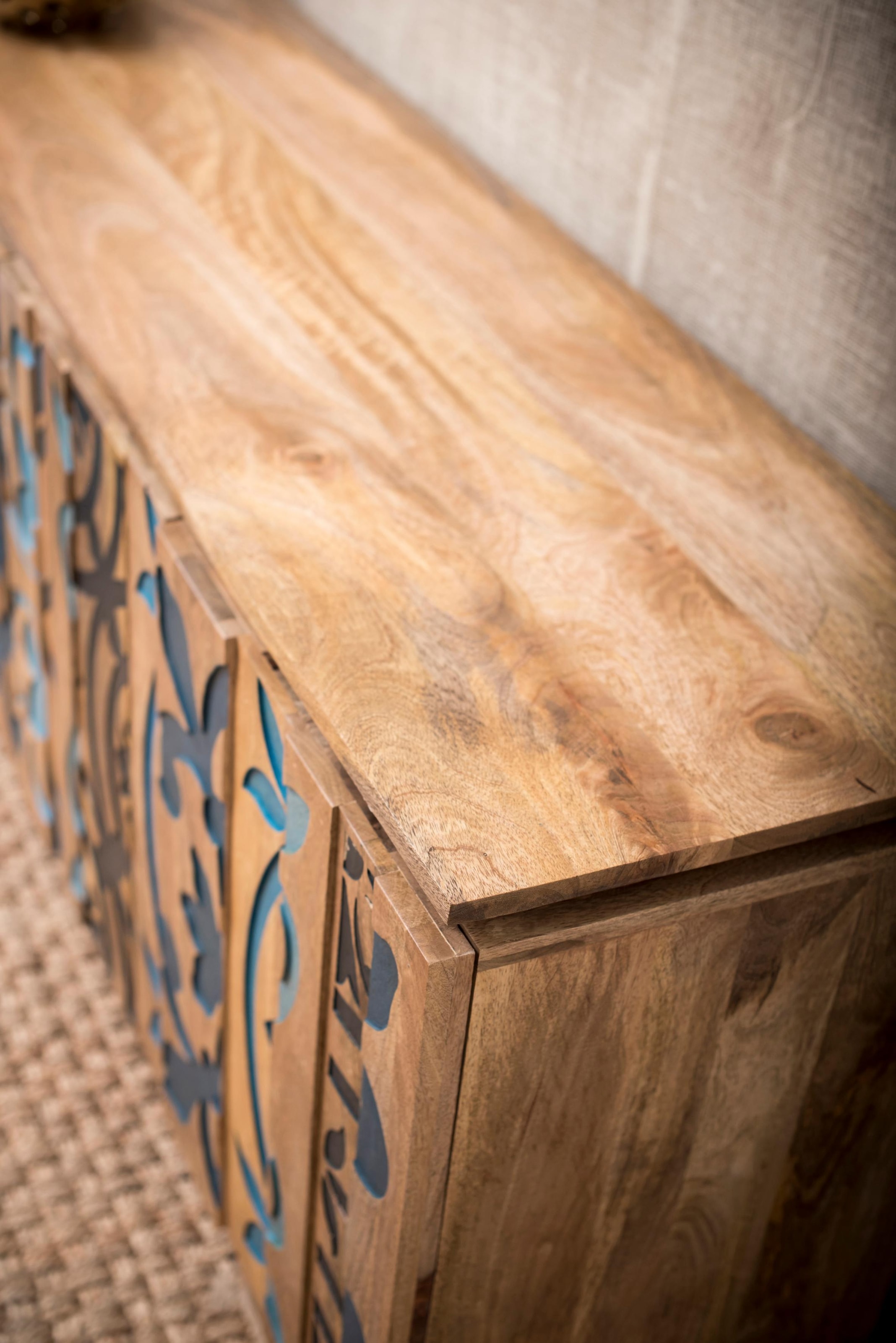 OTTO home Sideboard »Layer« Kommode mit 4 dekorativen Türen, Breite 177 cm