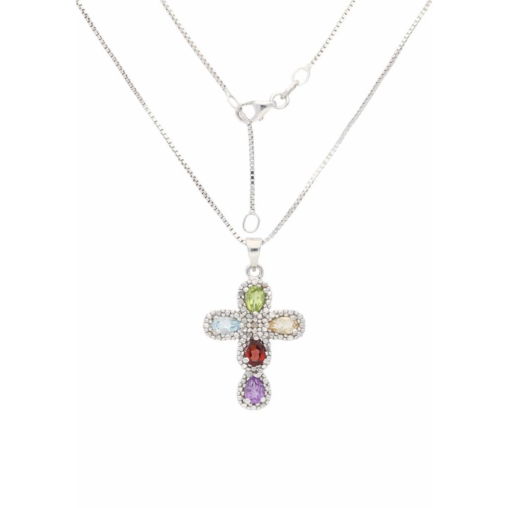 Firetti Kette mit Anhänger »Schmuck Geschenk Silber 925 Halsschmuck Halskette Venezianer Kreuz«